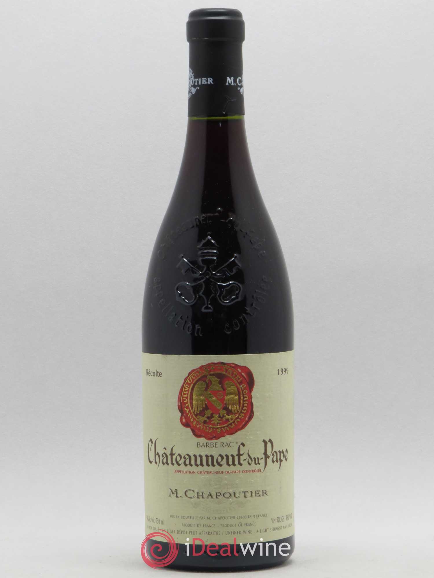 Châteauneuf-du-Pape Barbe Rac Chapoutier 1999 - Lot de 1 bouteille - 0