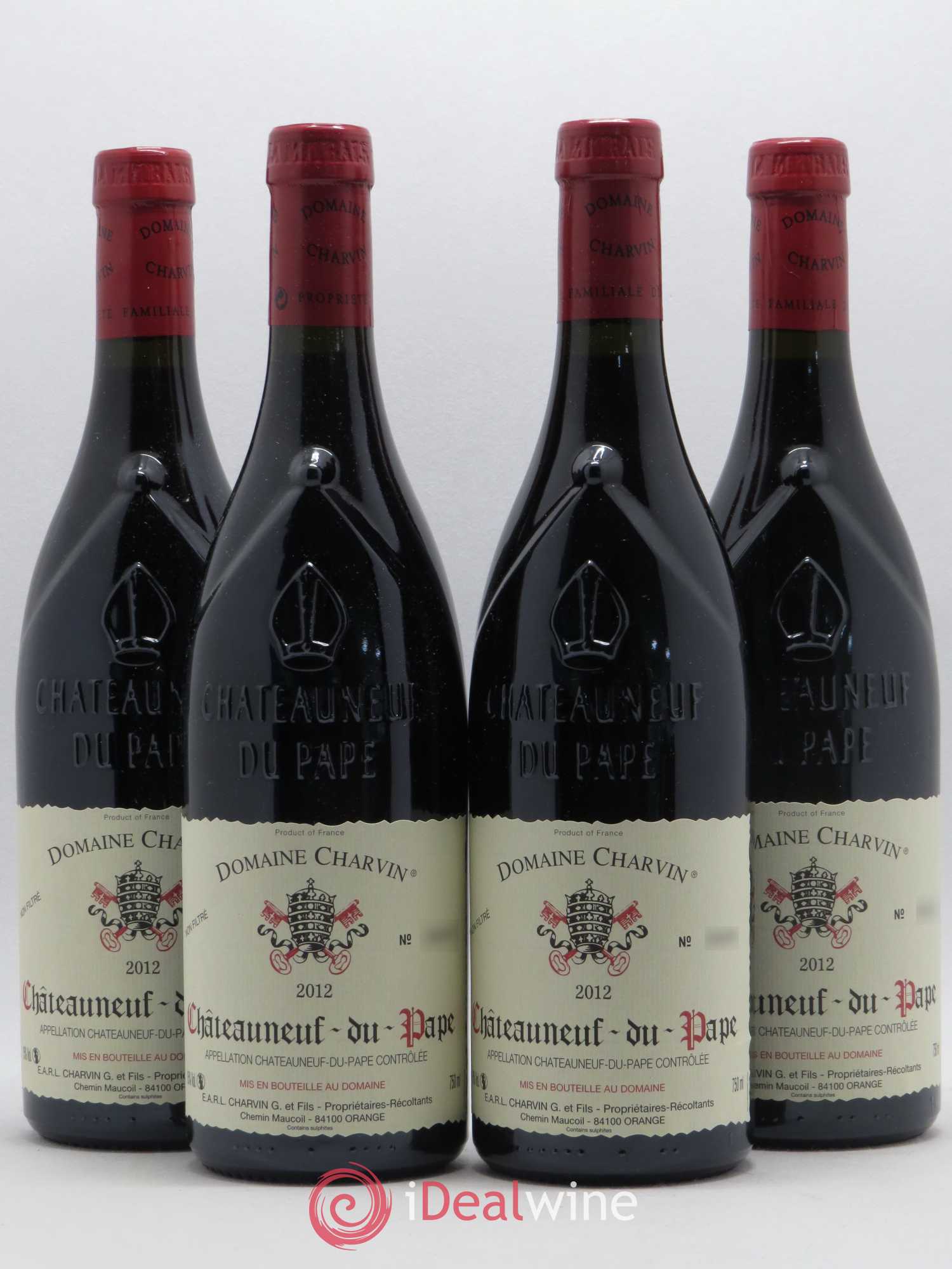 Châteauneuf-du-Pape Charvin (Domaine) 2012 - Lot de 4 bouteilles - 0
