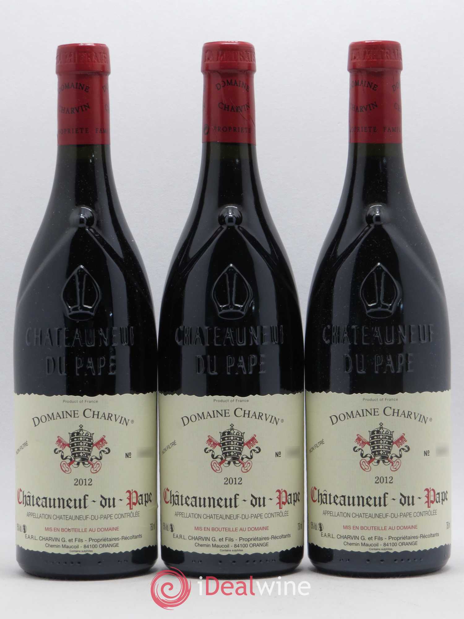 Châteauneuf-du-Pape Charvin (Domaine) 2012 - Lot de 3 bouteilles - 0