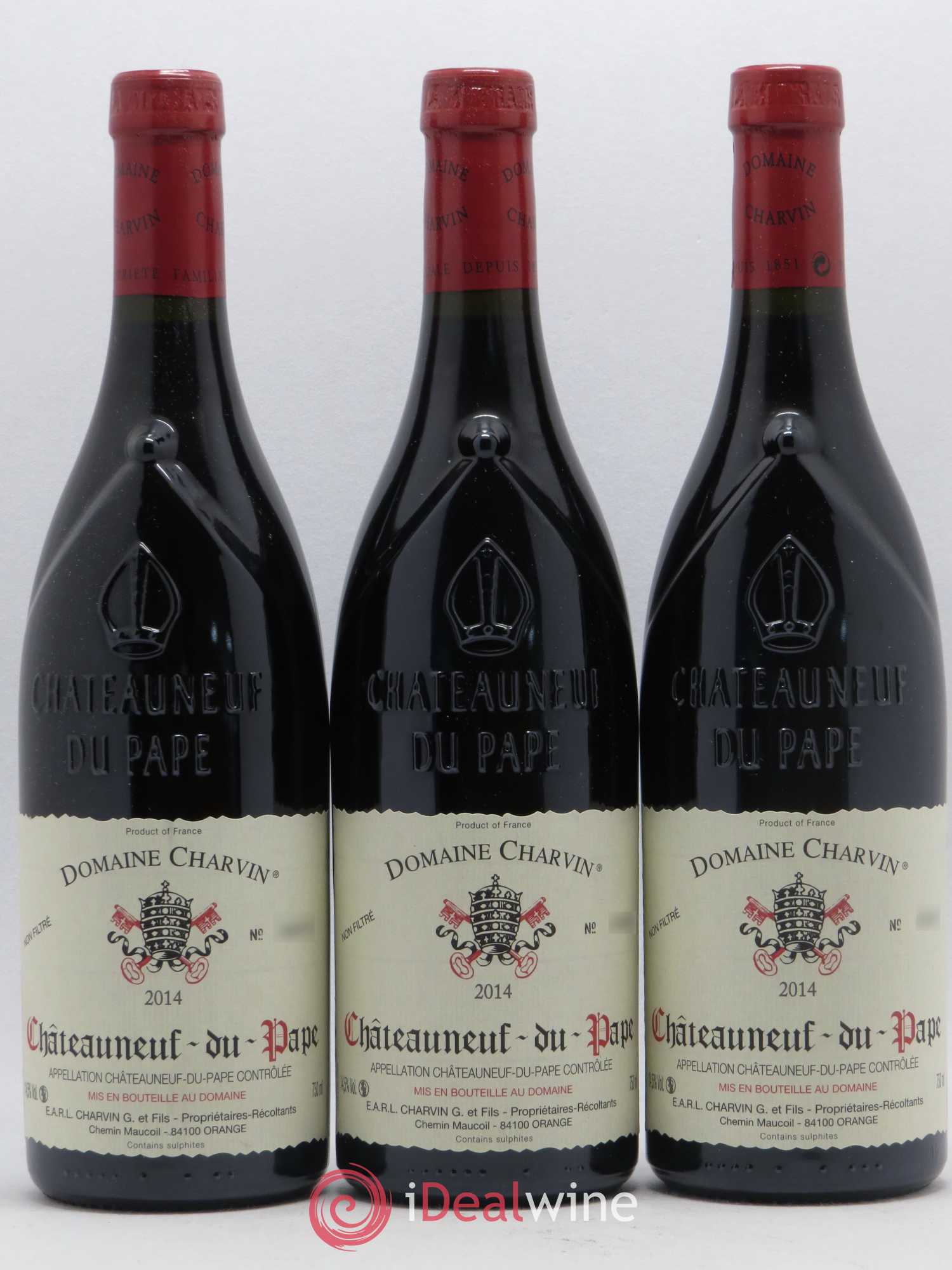 Châteauneuf-du-Pape Charvin (Domaine) 2014 - Lot de 3 bouteilles - 0