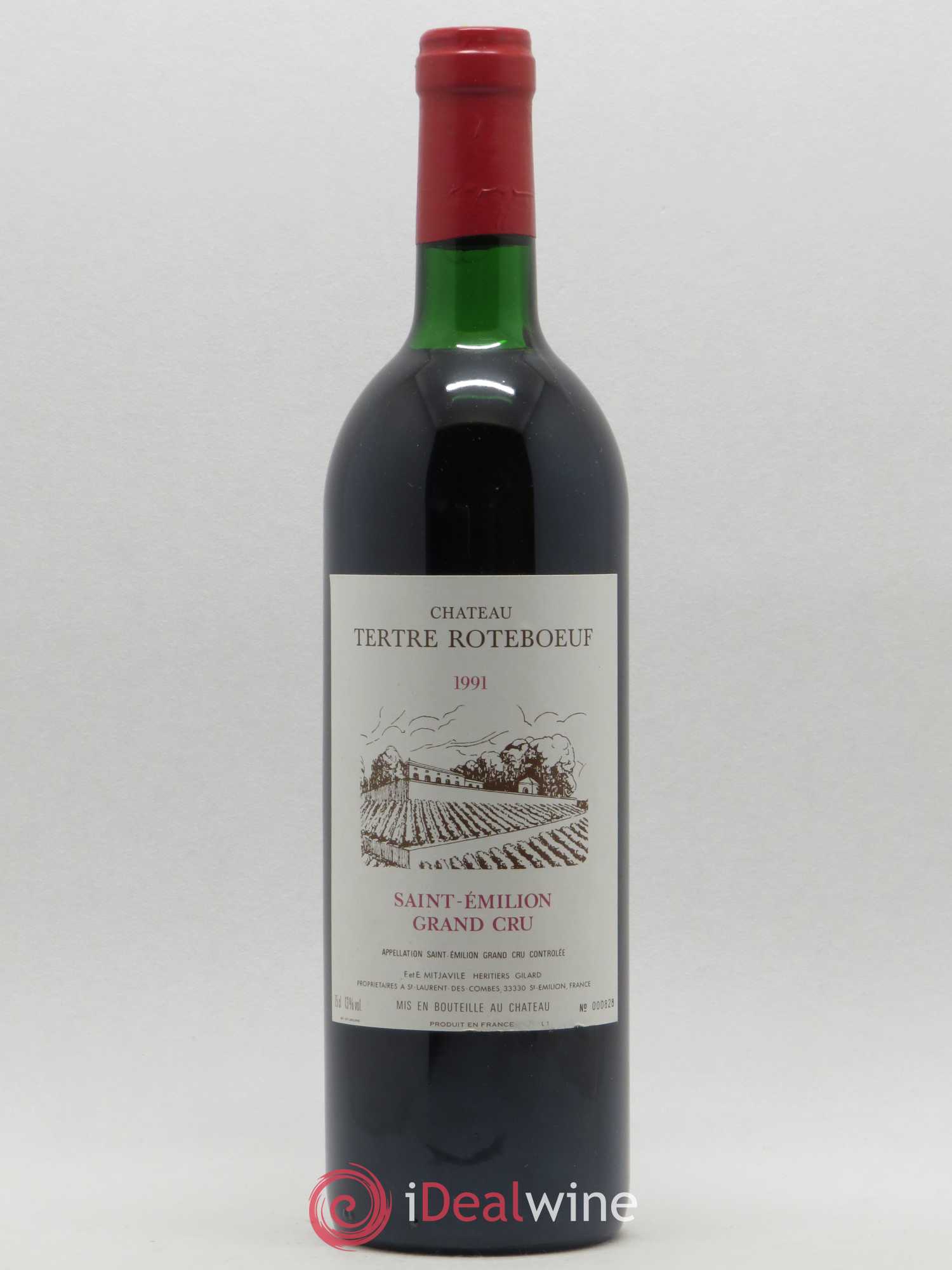 Château Tertre Roteboeuf 1991 - Lot de 1 bouteille - 0