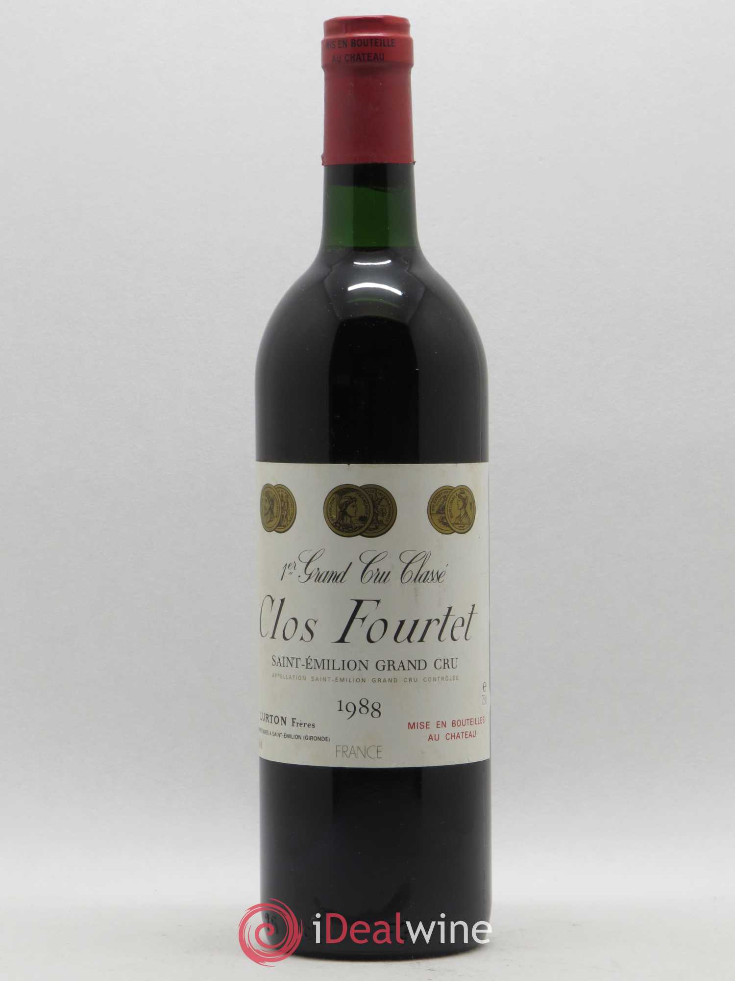 Clos Fourtet 1er Grand Cru Classé B 1988 - Lot de 1 bouteille - 0
