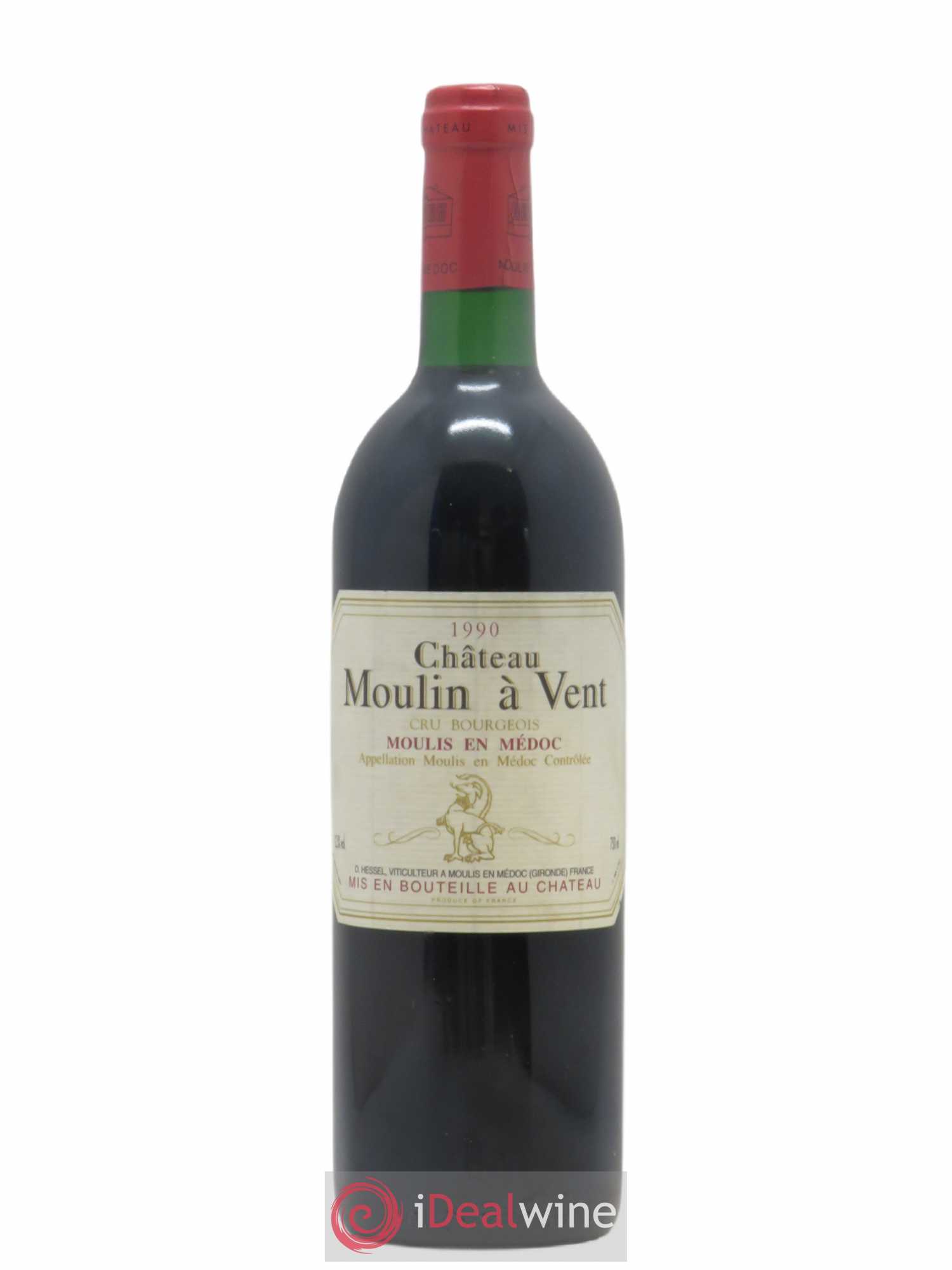 Château Moulin à Vent Cru Bourgeois 1990 - Lot de 1 bouteille - 0