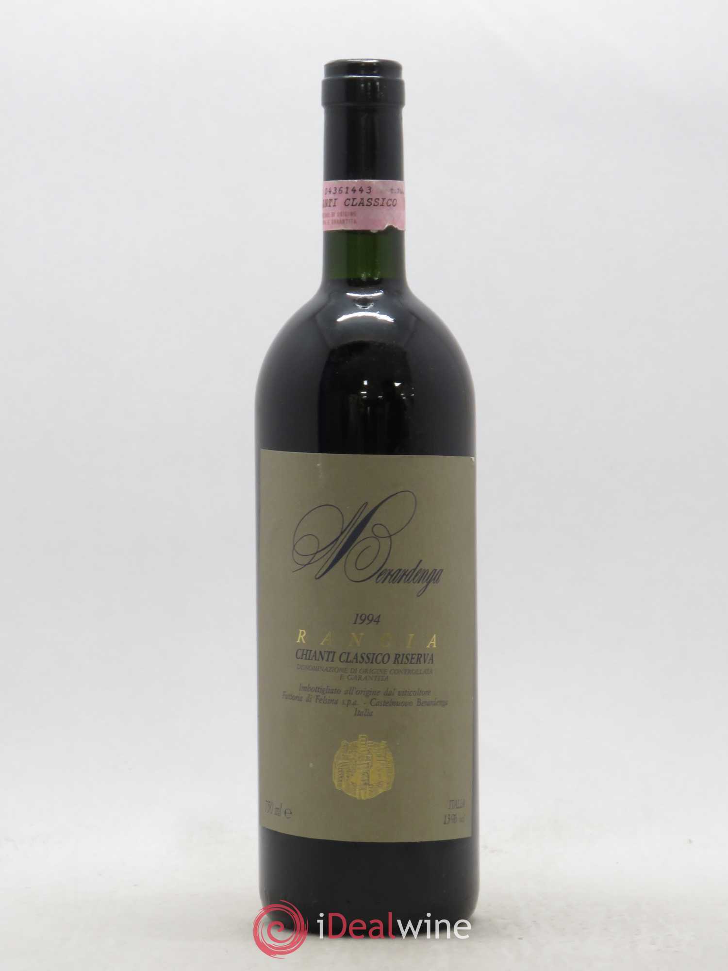 Chianti Classico DOCG Riserva Rancia Merardenga 1994 - Lot of 1 bottle - 0