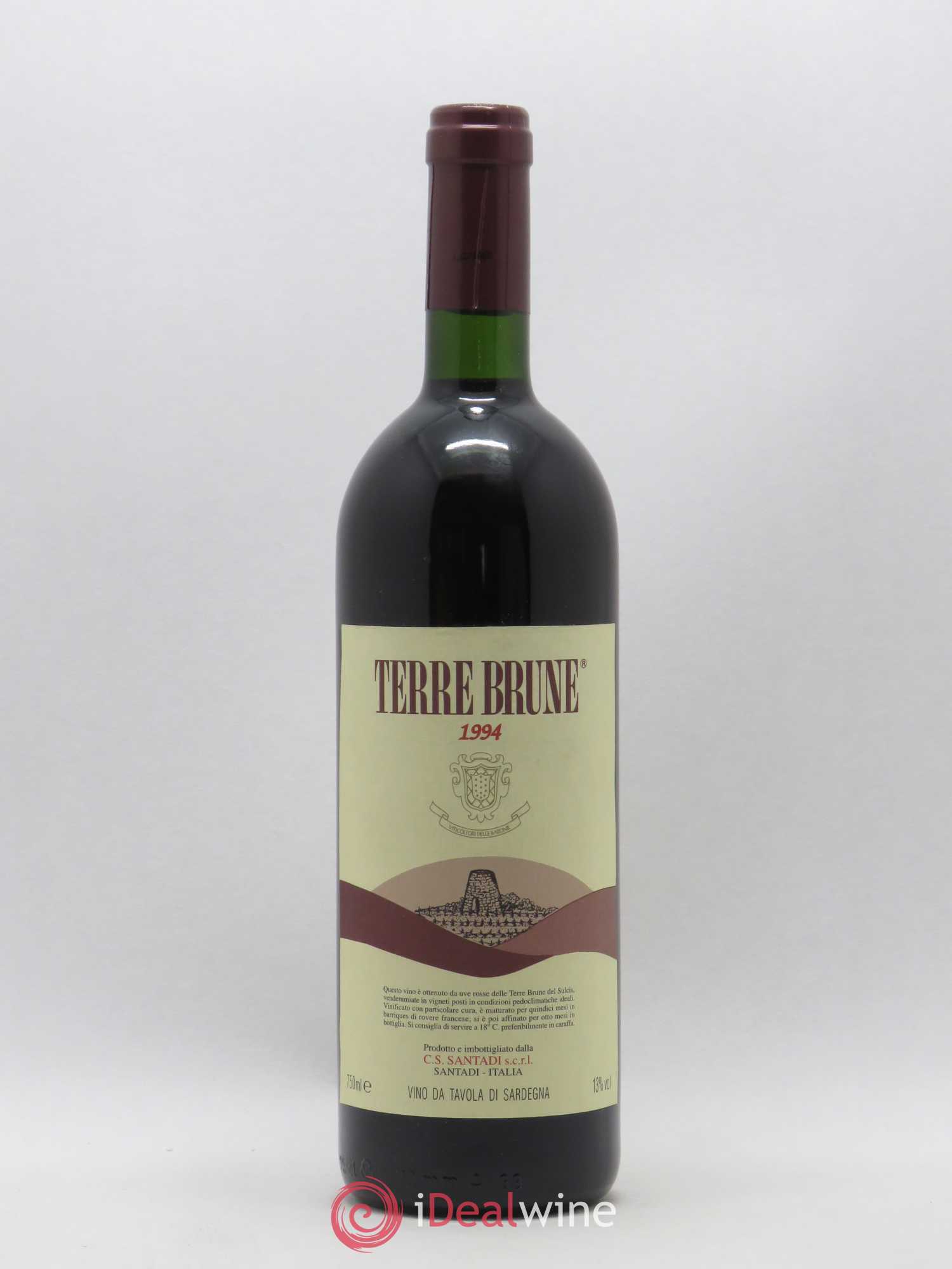Italie Terrebrune Carignano del Sulcis Cantina Santadi 1994 - Posten von 1 Flasche - 0