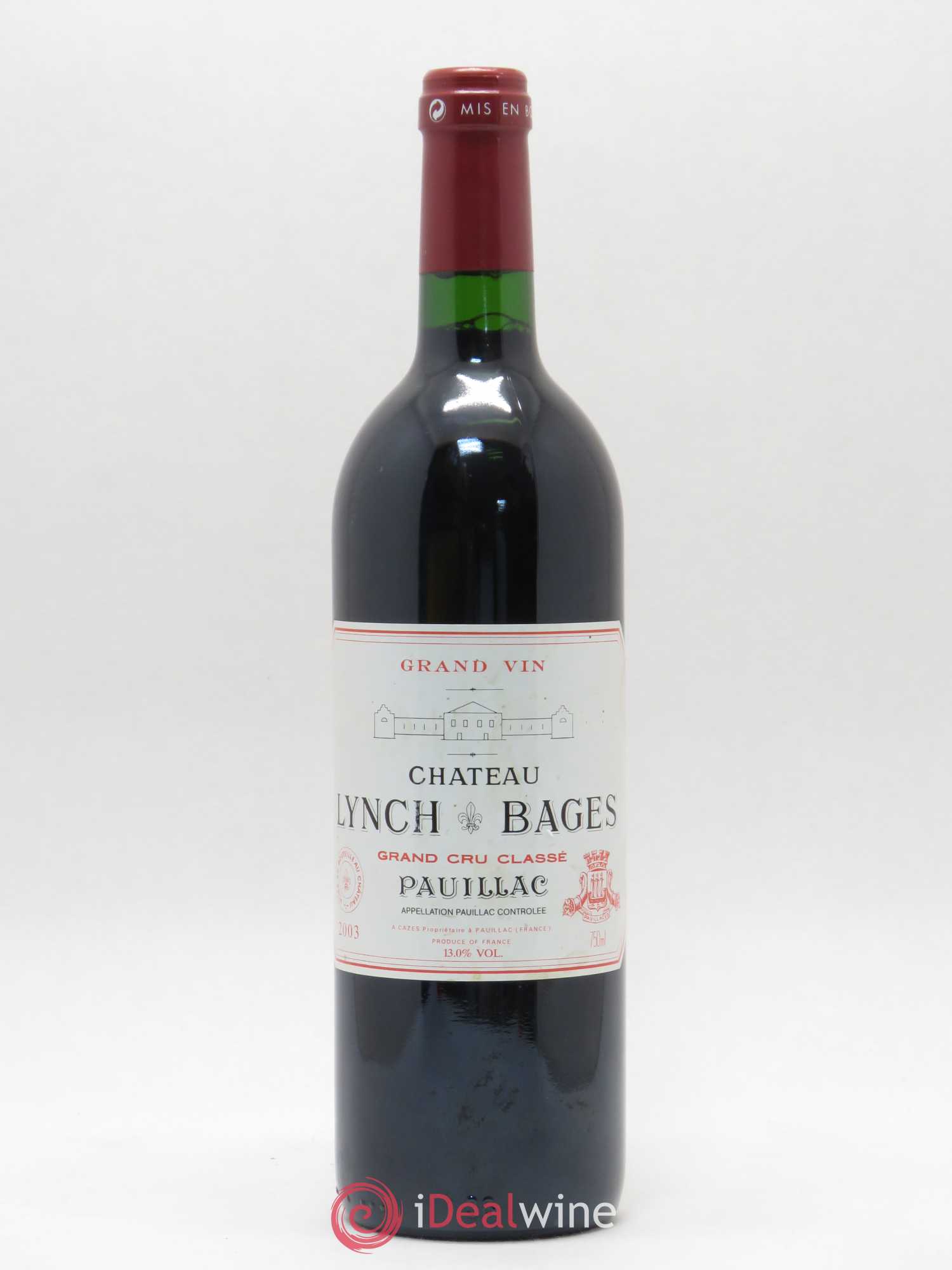 Château Lynch Bages 5ème Grand Cru Classé (sans prix de réserve) 2003 - Lot de 1 bouteille - 0