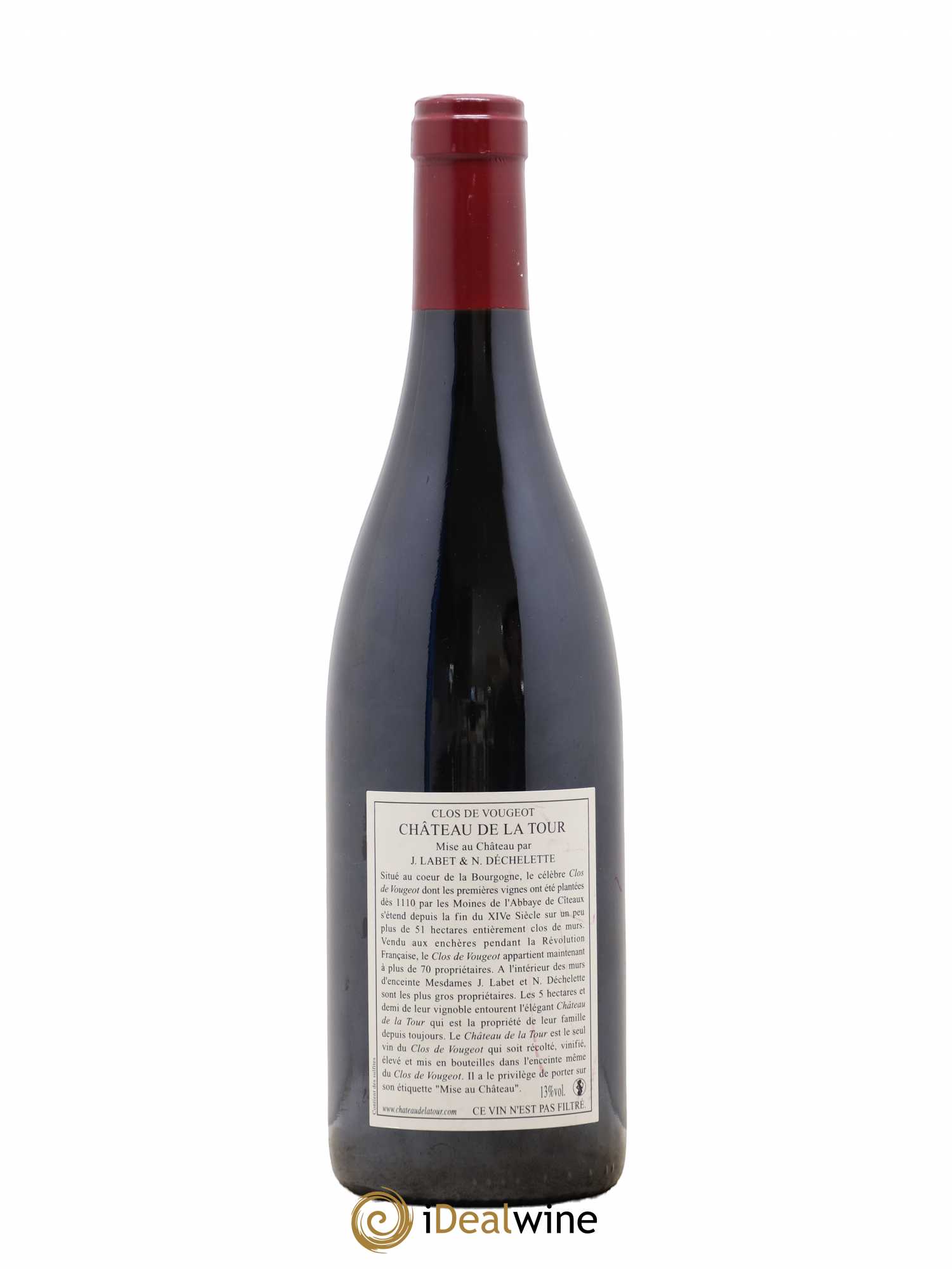 Clos de Vougeot Grand Cru Château de La Tour 2003 - Lot de 1 bouteille - 1