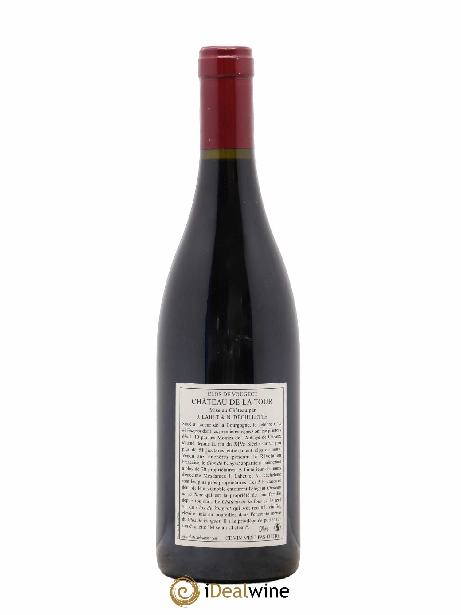 Clos de Vougeot Grand Cru Vieilles Vignes Château de La Tour 2006 - Lot de 1 bouteille - 1