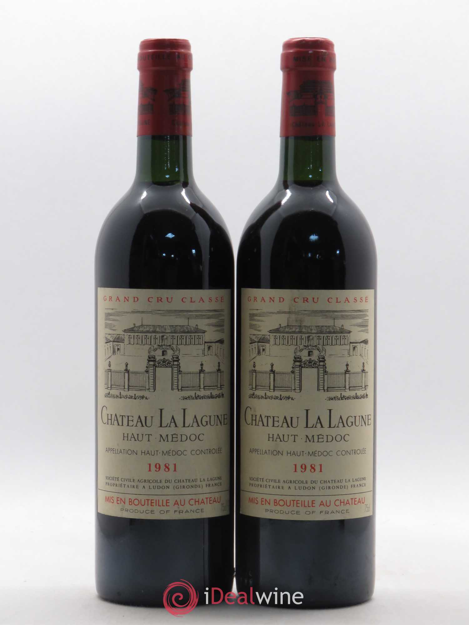 Château la Lagune 3ème Grand Cru Classé 1981 - Lot de 2 bouteilles - 0
