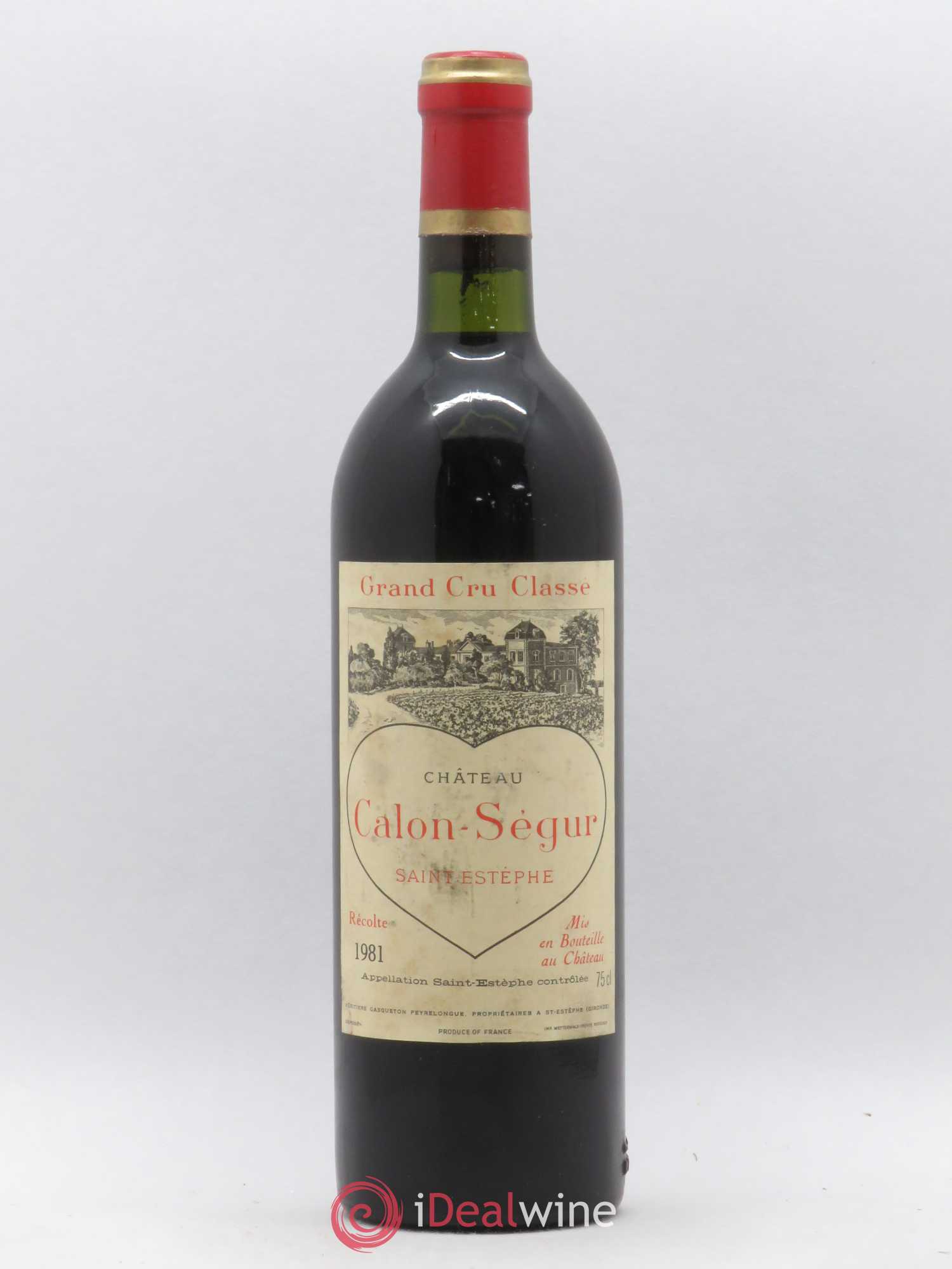 Château Calon Ségur 3ème Grand Cru Classé 1981 - Lot de 1 bouteille - 0
