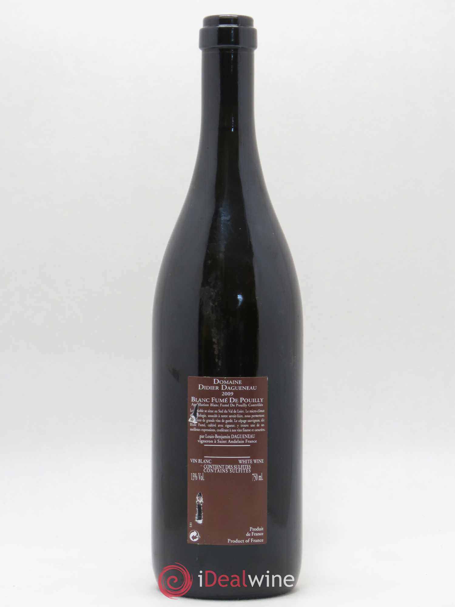 Vin de France (anciennement Pouilly-Fumé) Pur Sang Dagueneau (Domaine Didier - Louis-Benjamin) 2009 - Lot de 1 bouteille - 1