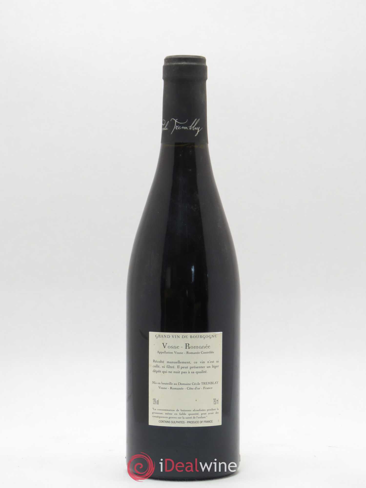 Vosne-Romanée Vieilles Vignes Cécile Tremblay 2012 - Lot de 1 bouteille - 1