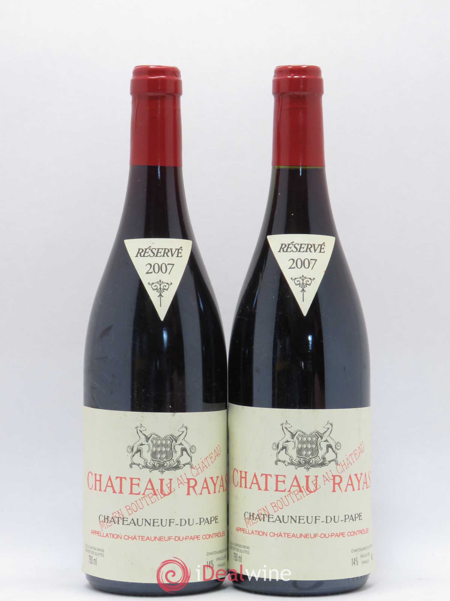 Châteauneuf-du-Pape Château Rayas Emmanuel Reynaud 2007 - Lot de 2 bouteilles - 0