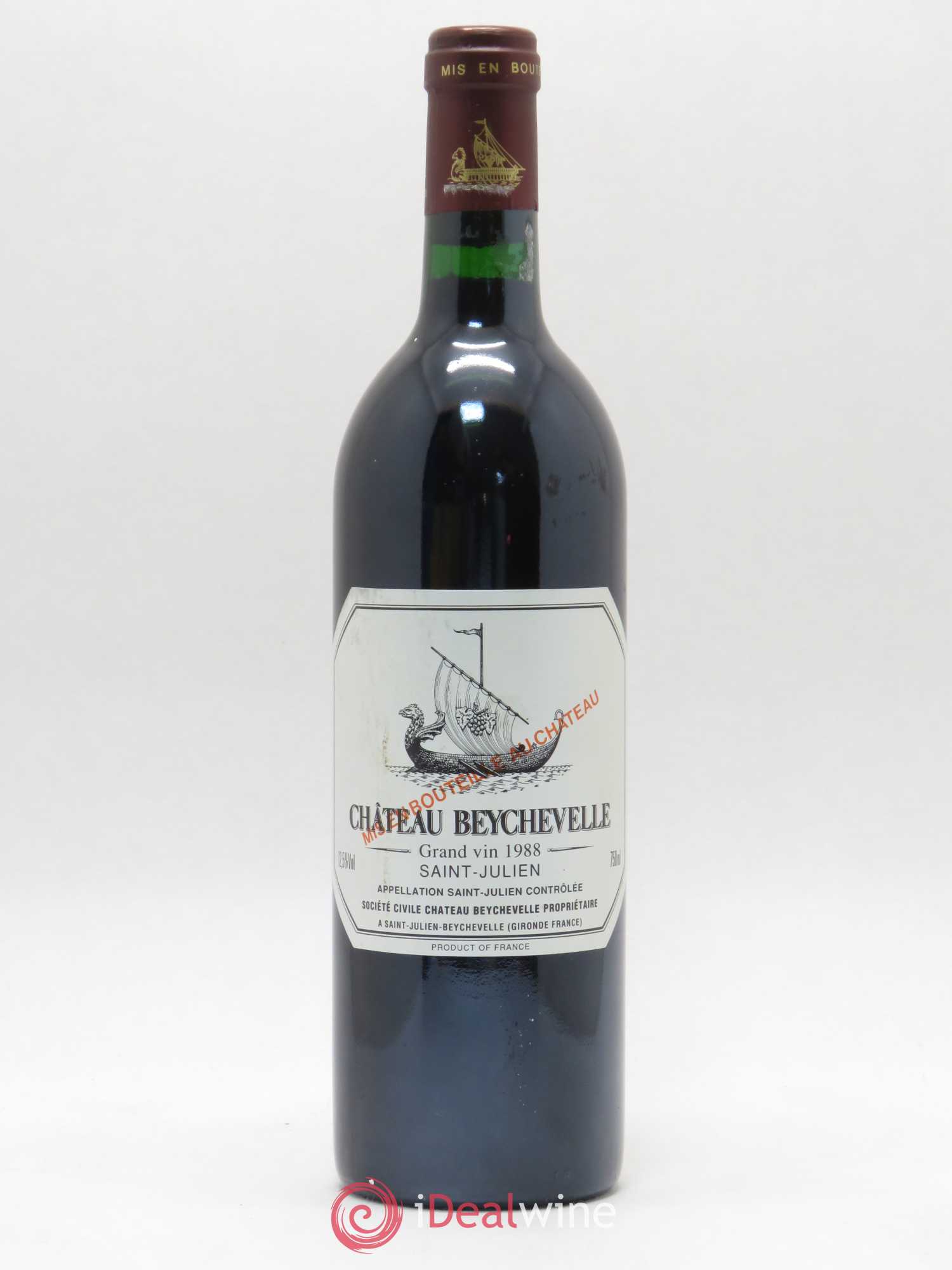 Château Beychevelle 4ème Grand Cru Classé 1988 - Lot de 1 bouteille - 0