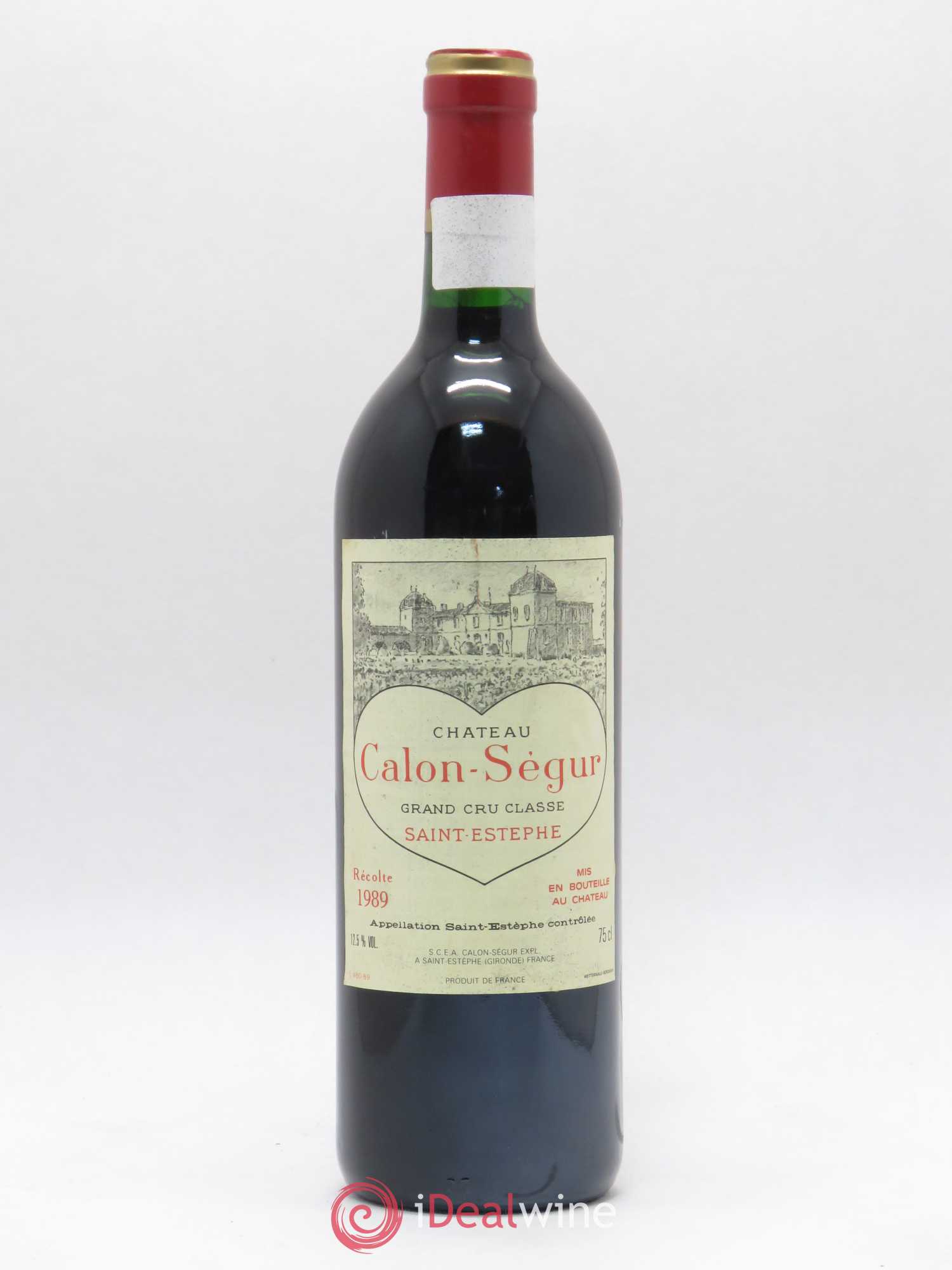 Château Calon Ségur 3ème Grand Cru Classé 1989 - Lot de 1 bouteille - 0