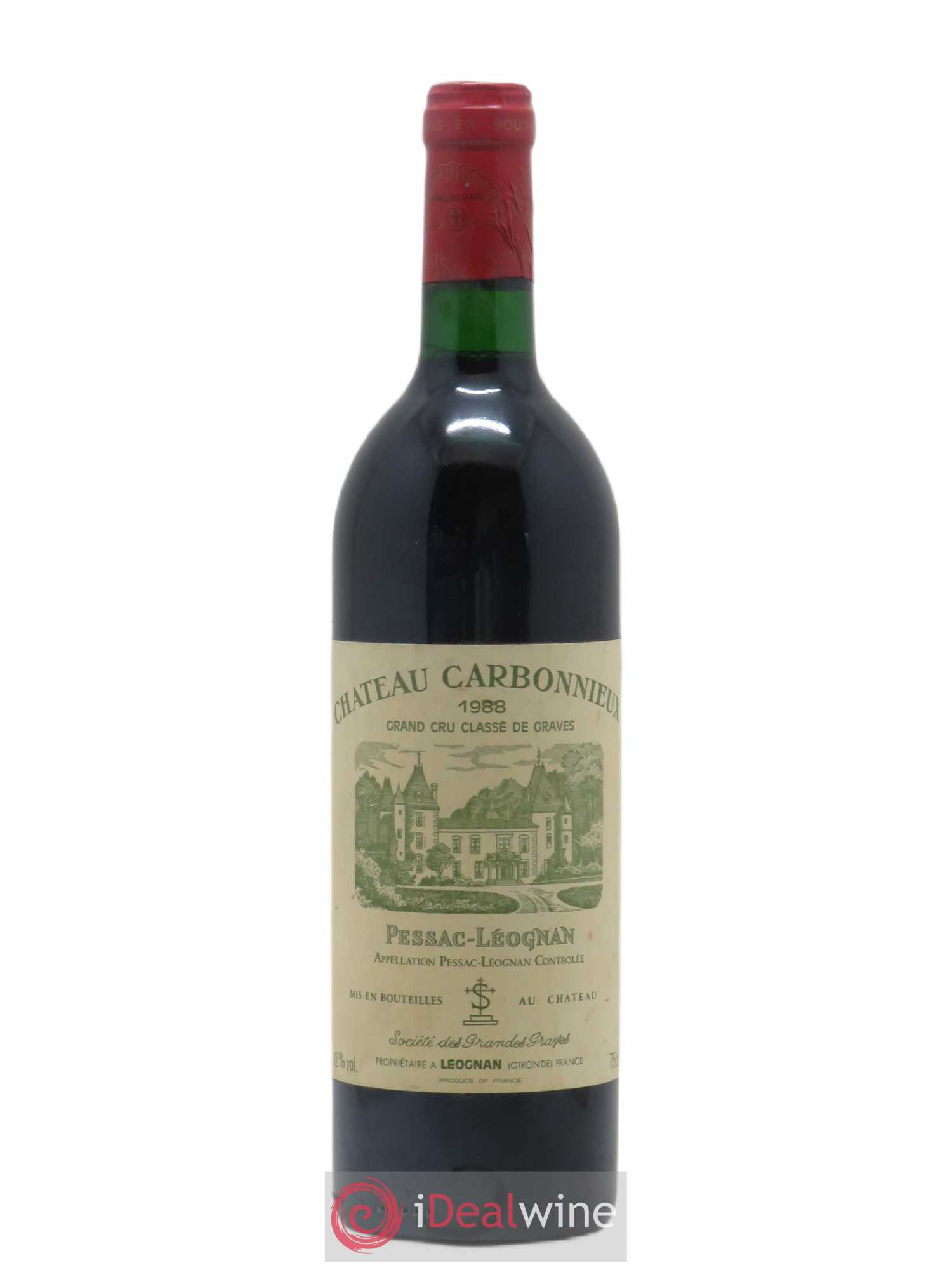 Château Carbonnieux Cru Classé de Graves 1988 - Lot de 1 bouteille - 0