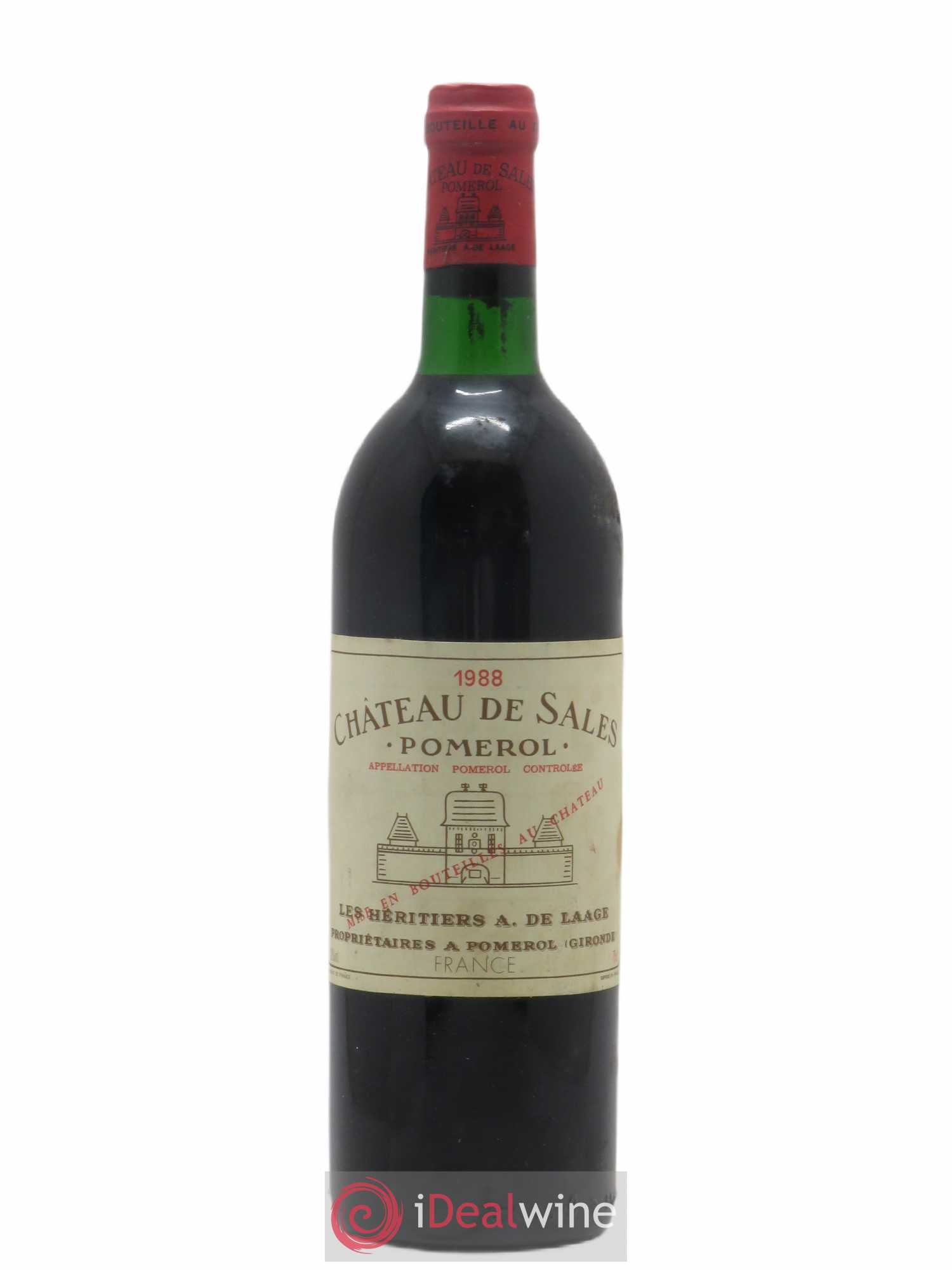 Château de Sales 1988 - Lot de 1 bouteille - 0