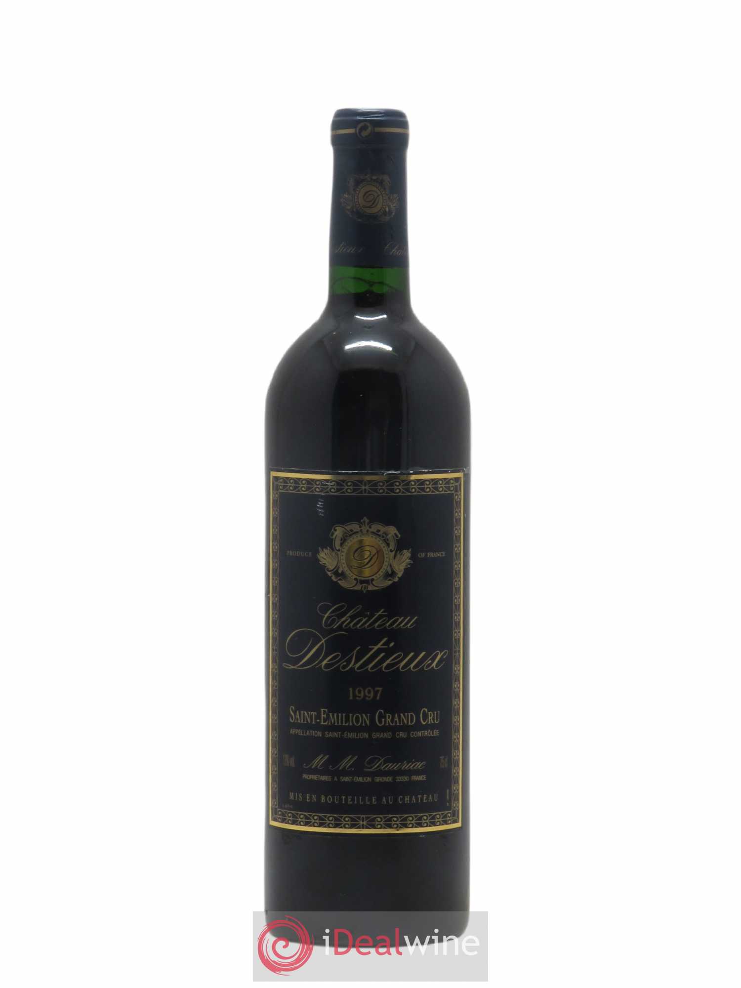 Château Destieux Grand Cru Classé 1997 - Lot de 1 bouteille - 0