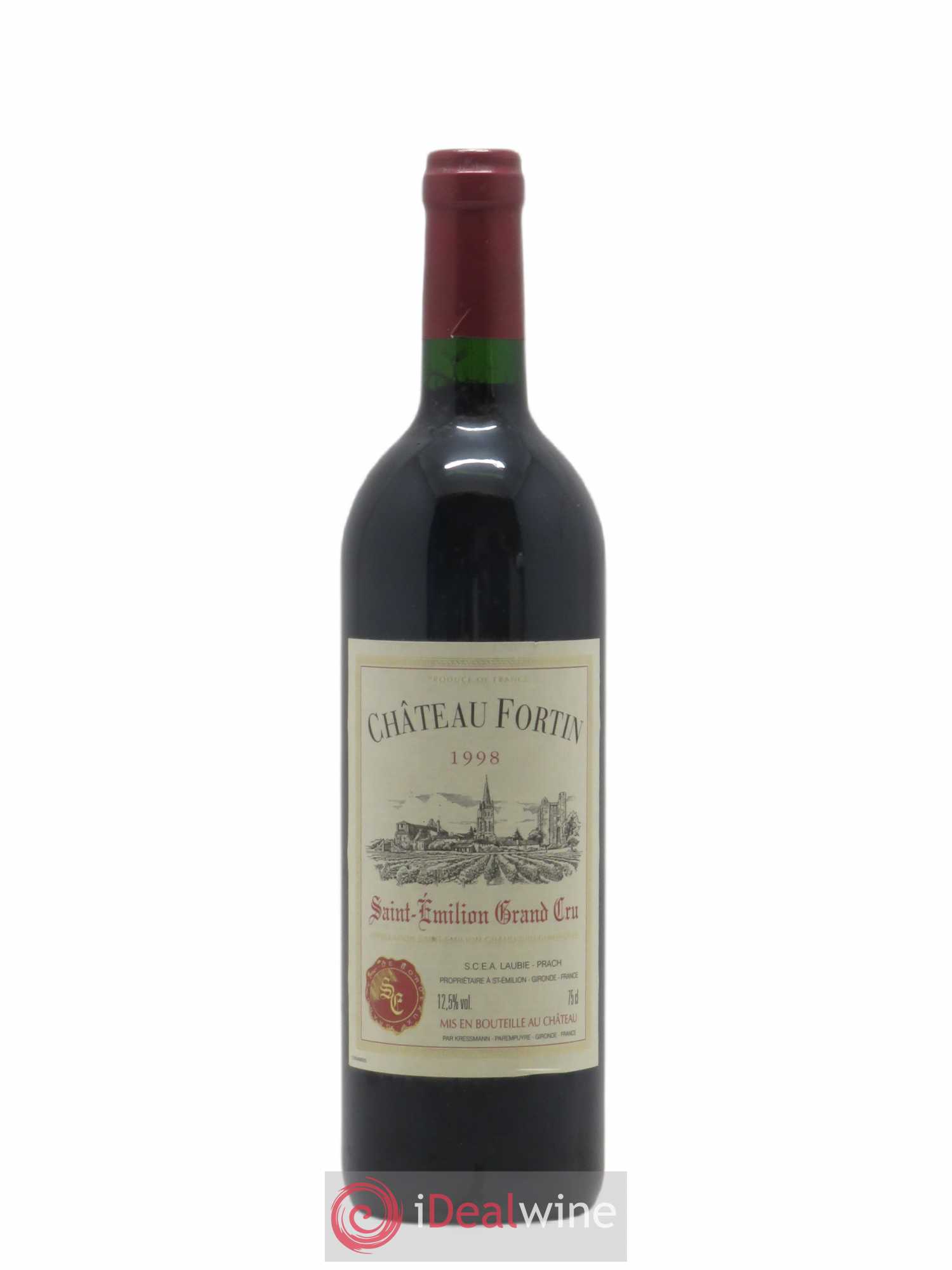 Saint-Émilion Grand Cru Château Fortin 1998 - Lot de 1 bouteille - 0