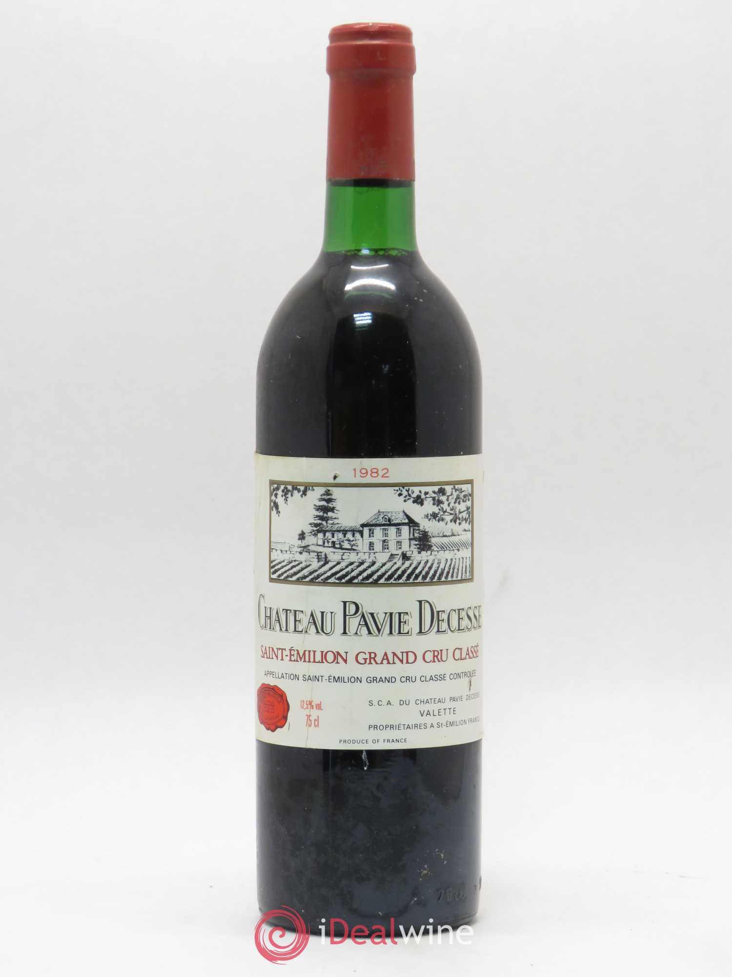 Château Pavie Decesse Grand Cru Classé 1982 - Lot de 1 bouteille - 0