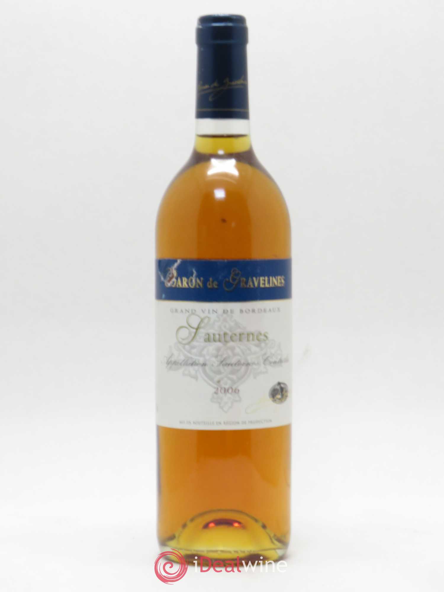 Sauternes Baron de Gravelines (sans prix de réserve) 2006 - Posten von 1 Flasche - 0