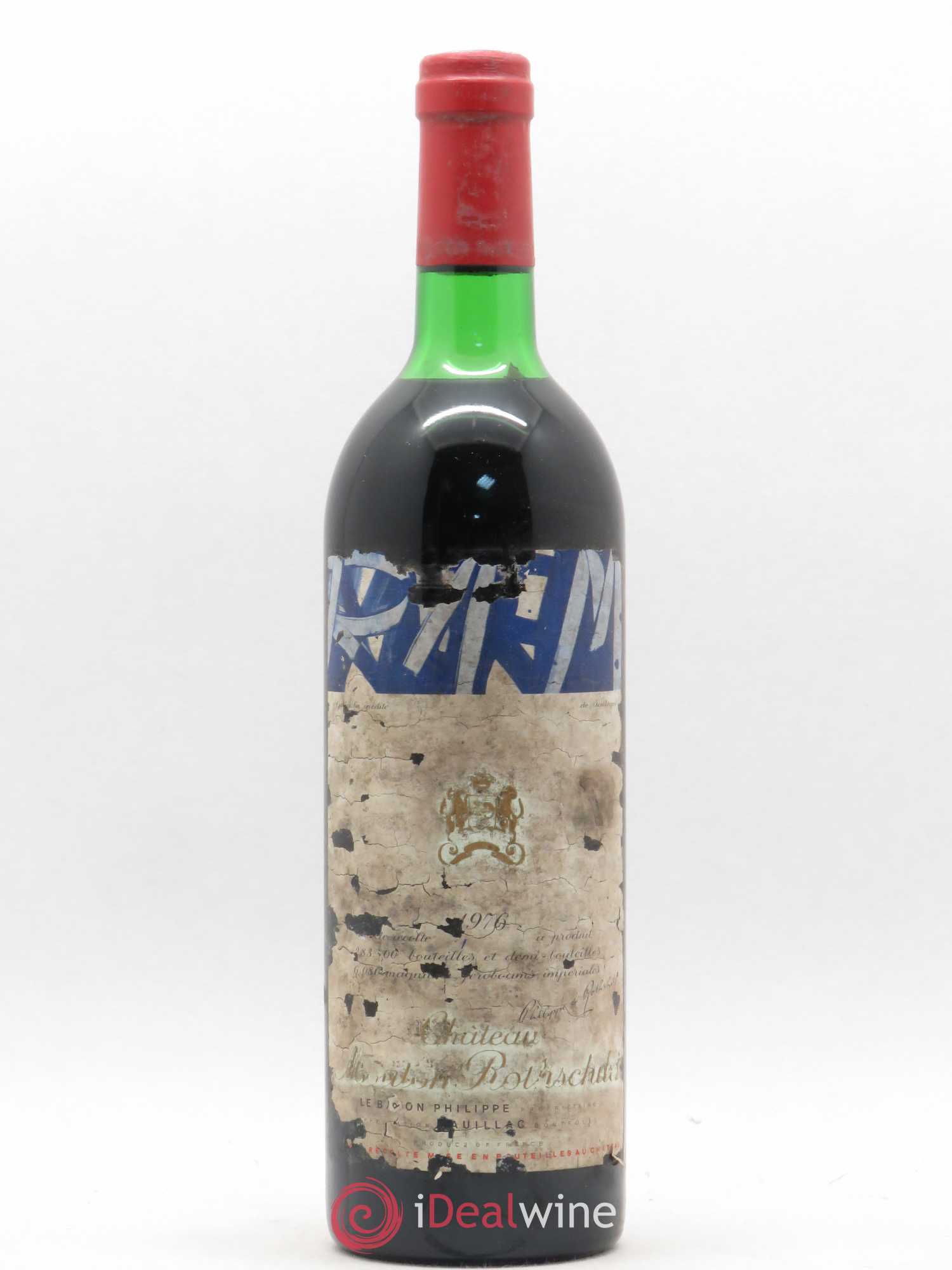 Château Mouton Rothschild 1er Grand Cru Classé 1976 - Lot de 1 bouteille - 0