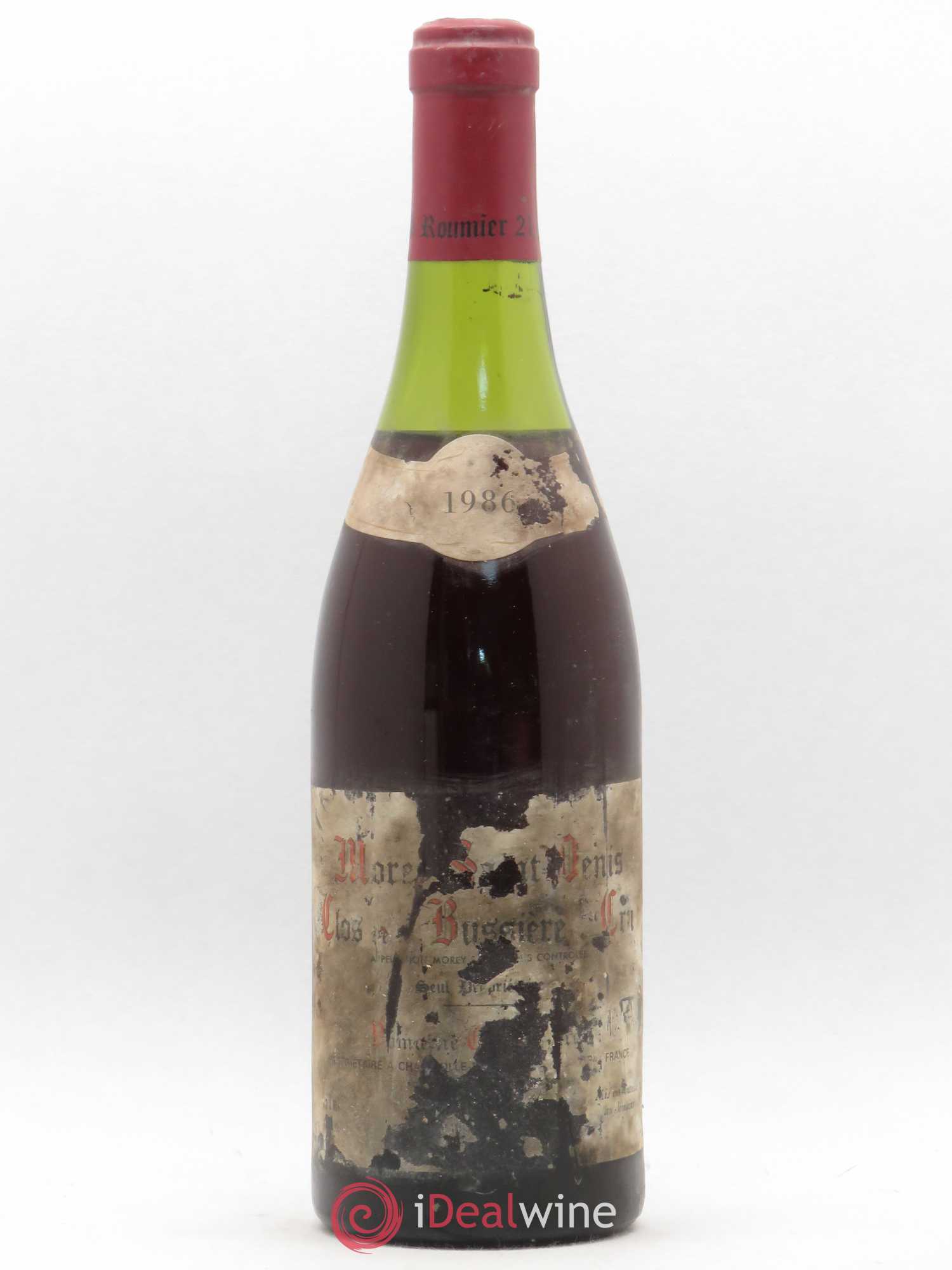 Morey-Saint-Denis 1er Cru Clos de la Bussière Georges Roumier (Domaine) 1986 - Lot de 1 bouteille - 0