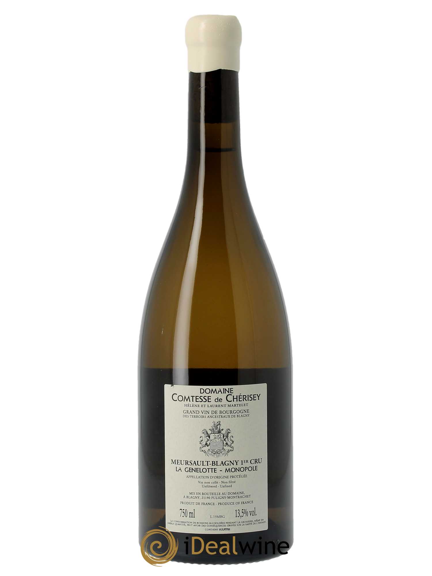Meursault-Blagny 1er Cru La Genelotte Monopole Martelet de Cherisey (Domaine) 2019 - Lot de 1 bouteille - 1