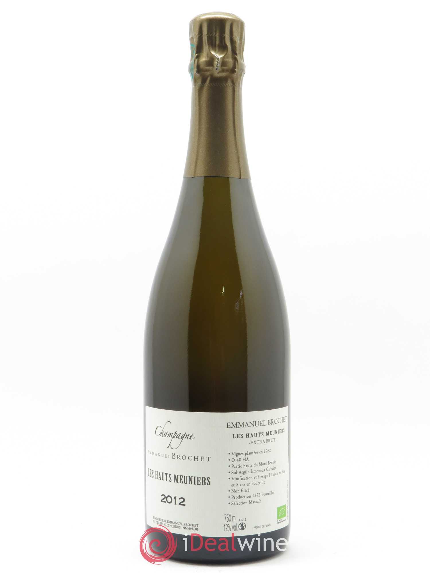 Les Hauts Meuniers Extra-Brut Emmanuel Brochet 2012 - Lot de 1 bouteille - 0
