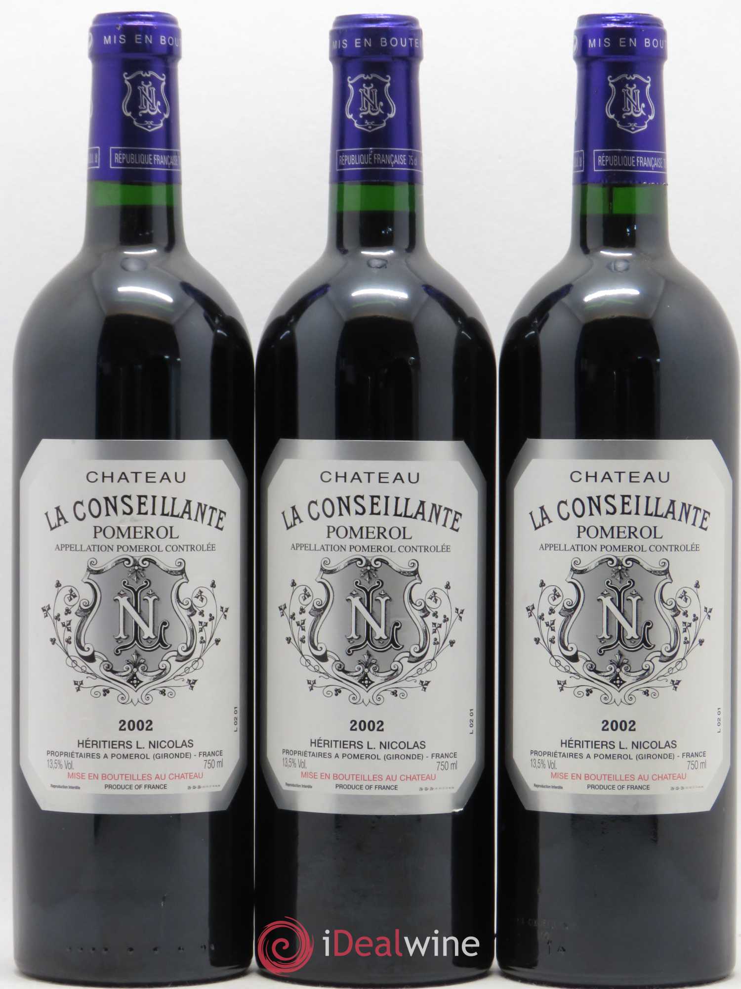 Château la Conseillante 2002 - Lot de 6 bouteilles - 1