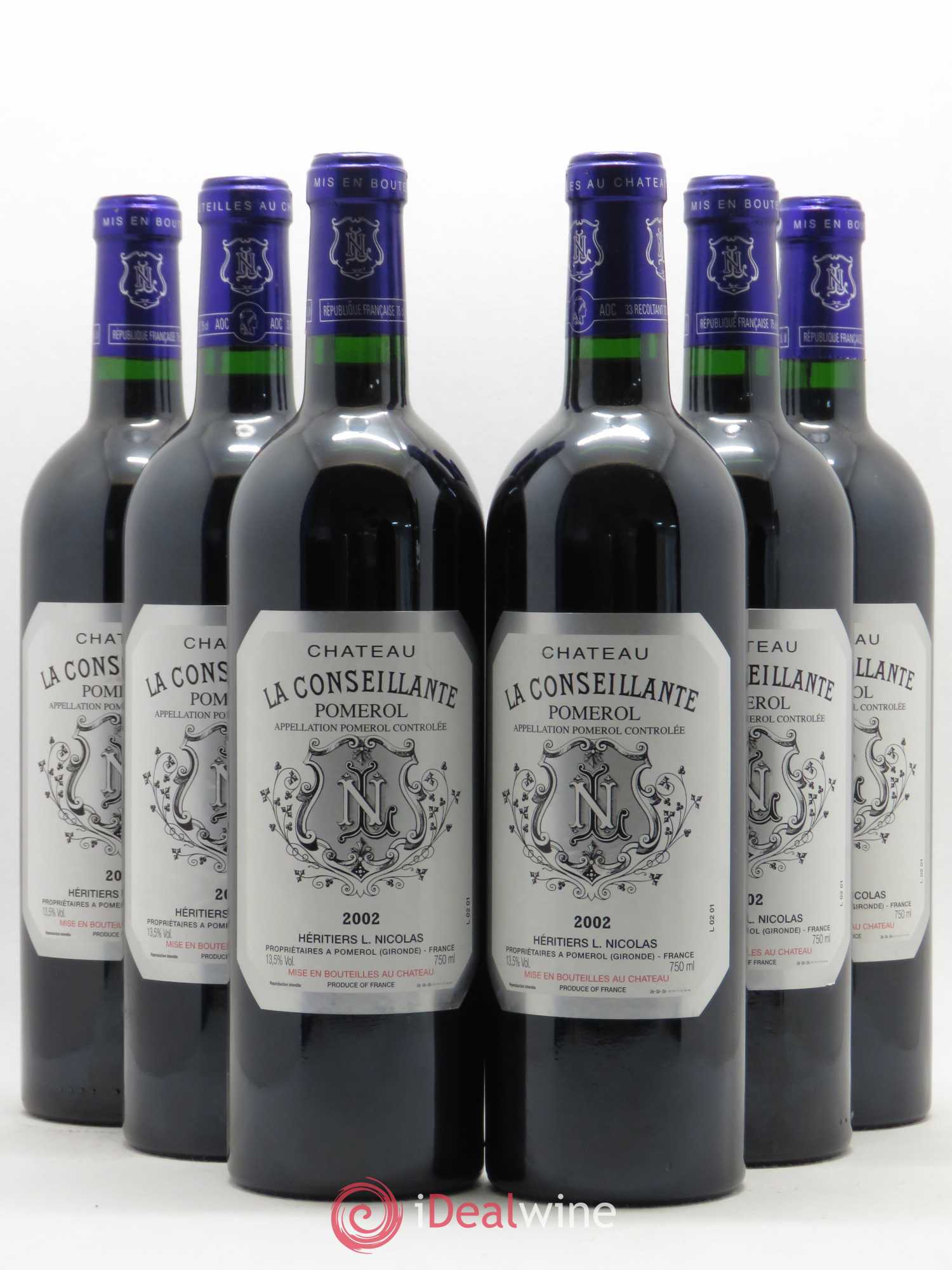 Château la Conseillante 2002 - Lot de 6 bouteilles - 0
