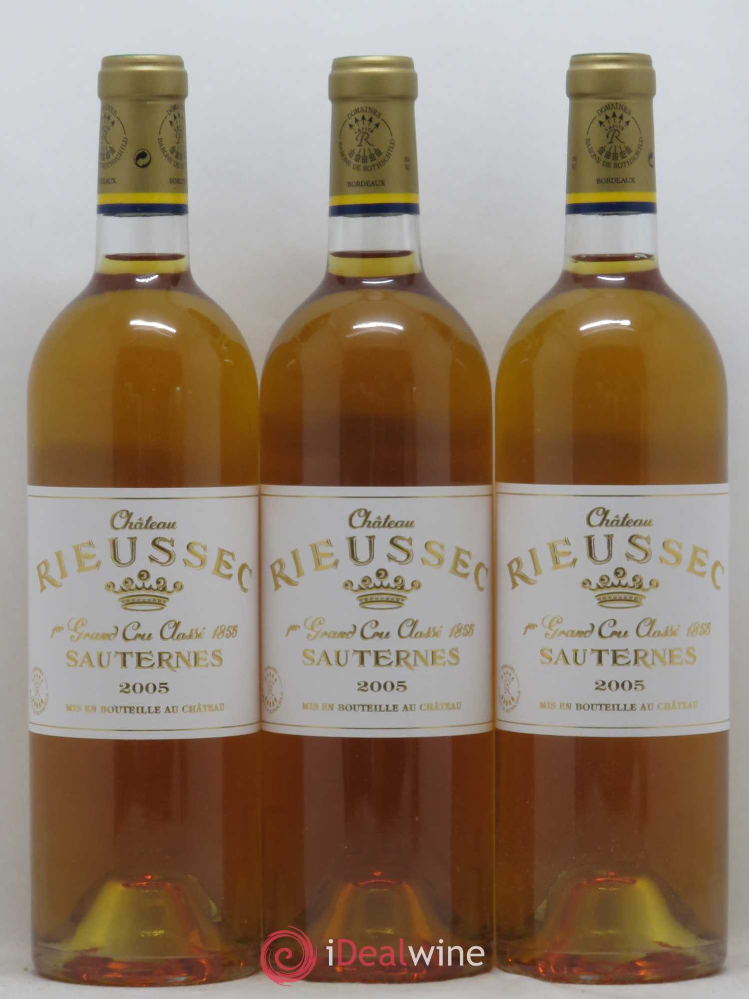 Château Rieussec 1er Grand Cru Classé 2005 - Lotto di 3 bottiglie - 0