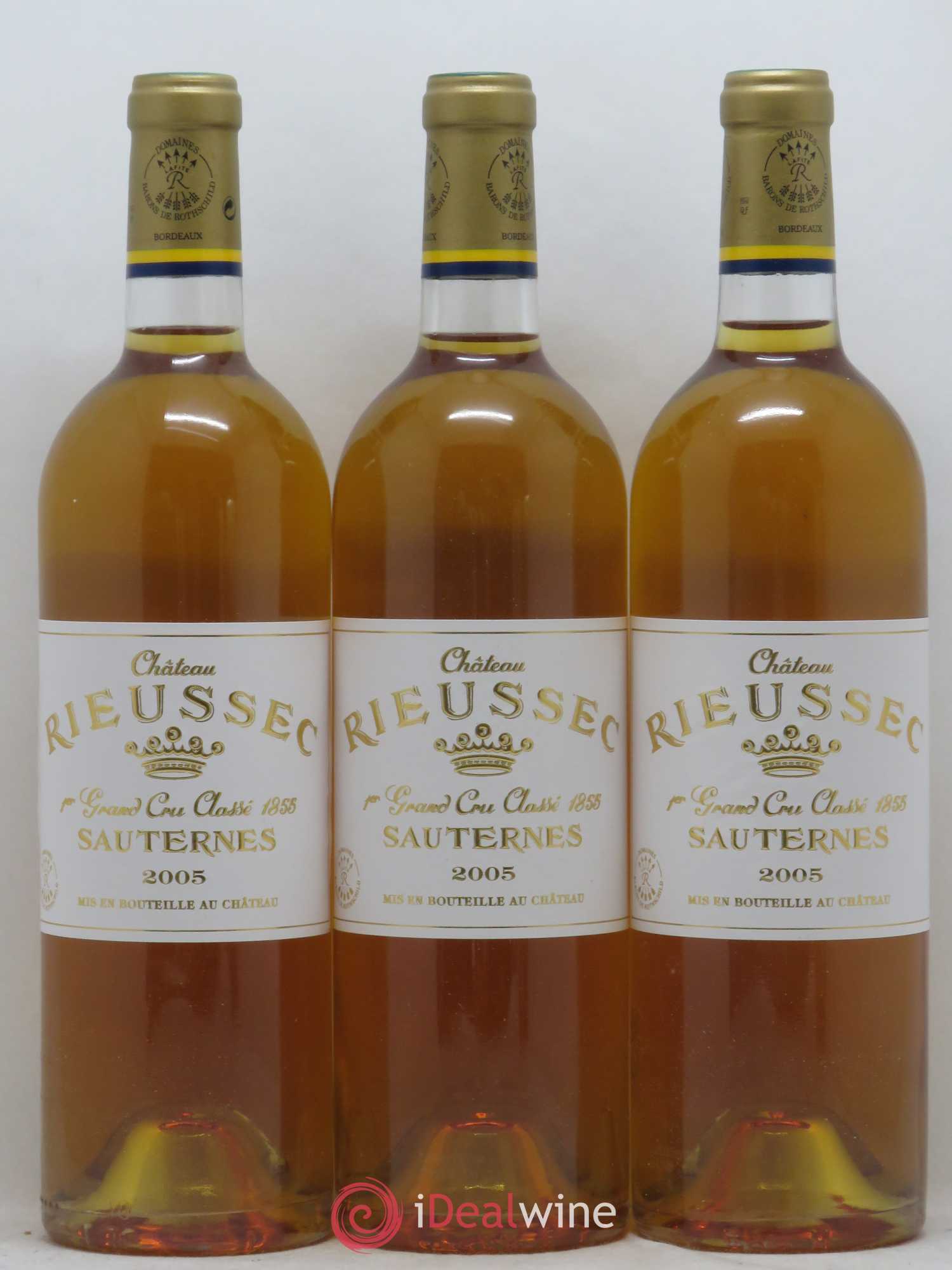 Château Rieussec 1er Grand Cru Classé 2005 - Lotto di 3 bottiglie - 0