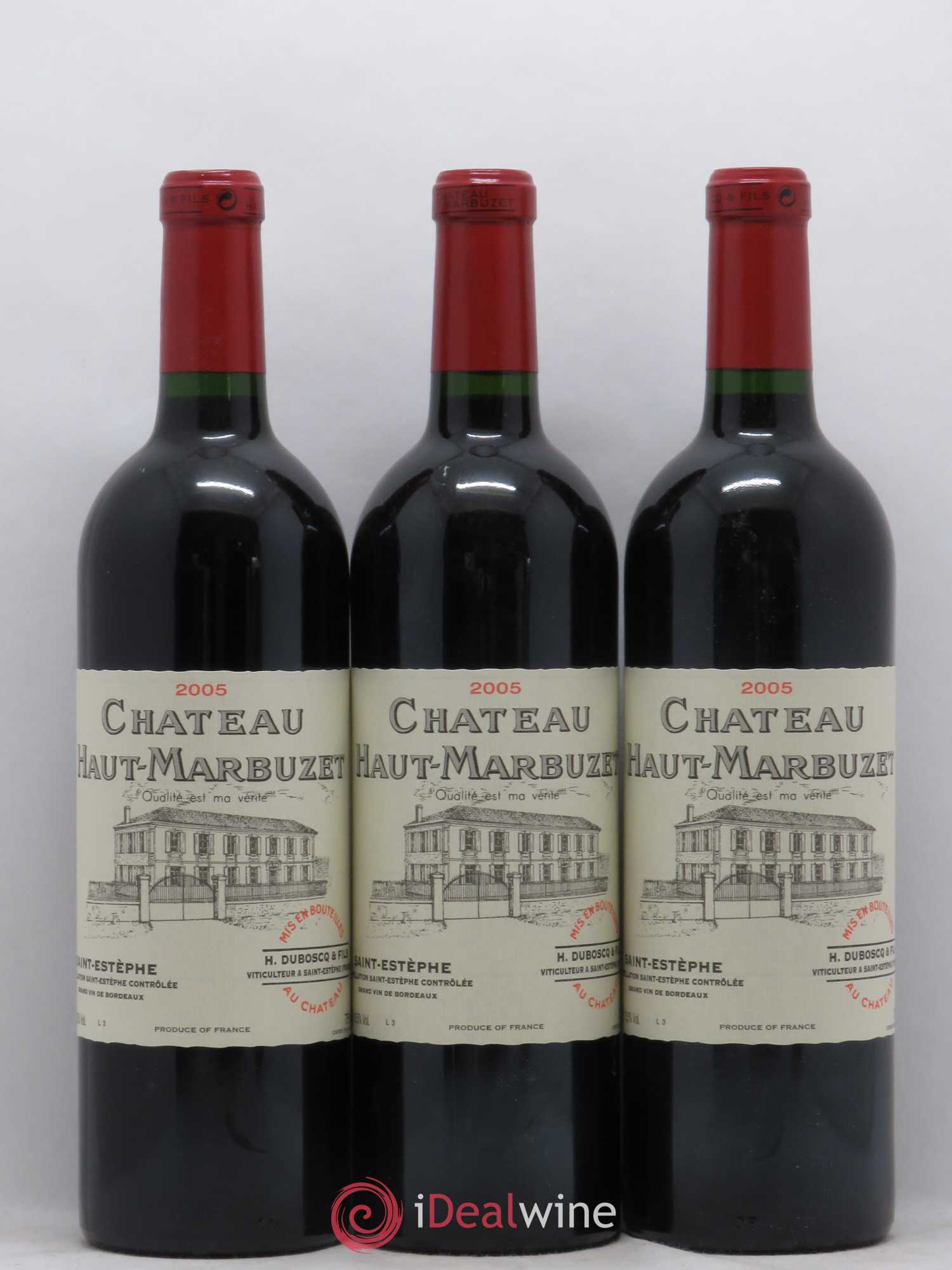 Château Haut Marbuzet 2005 - Lot de 6 bouteilles - 1