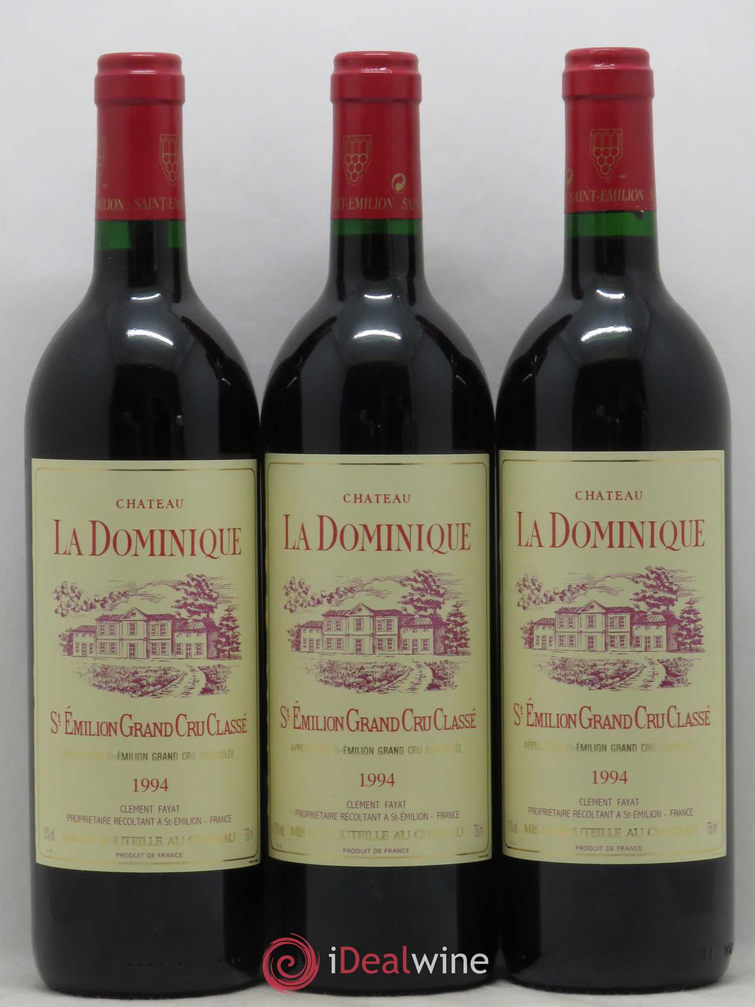 Château la Dominique Grand Cru Classé 1994 - Lot de 12 bouteilles - 1
