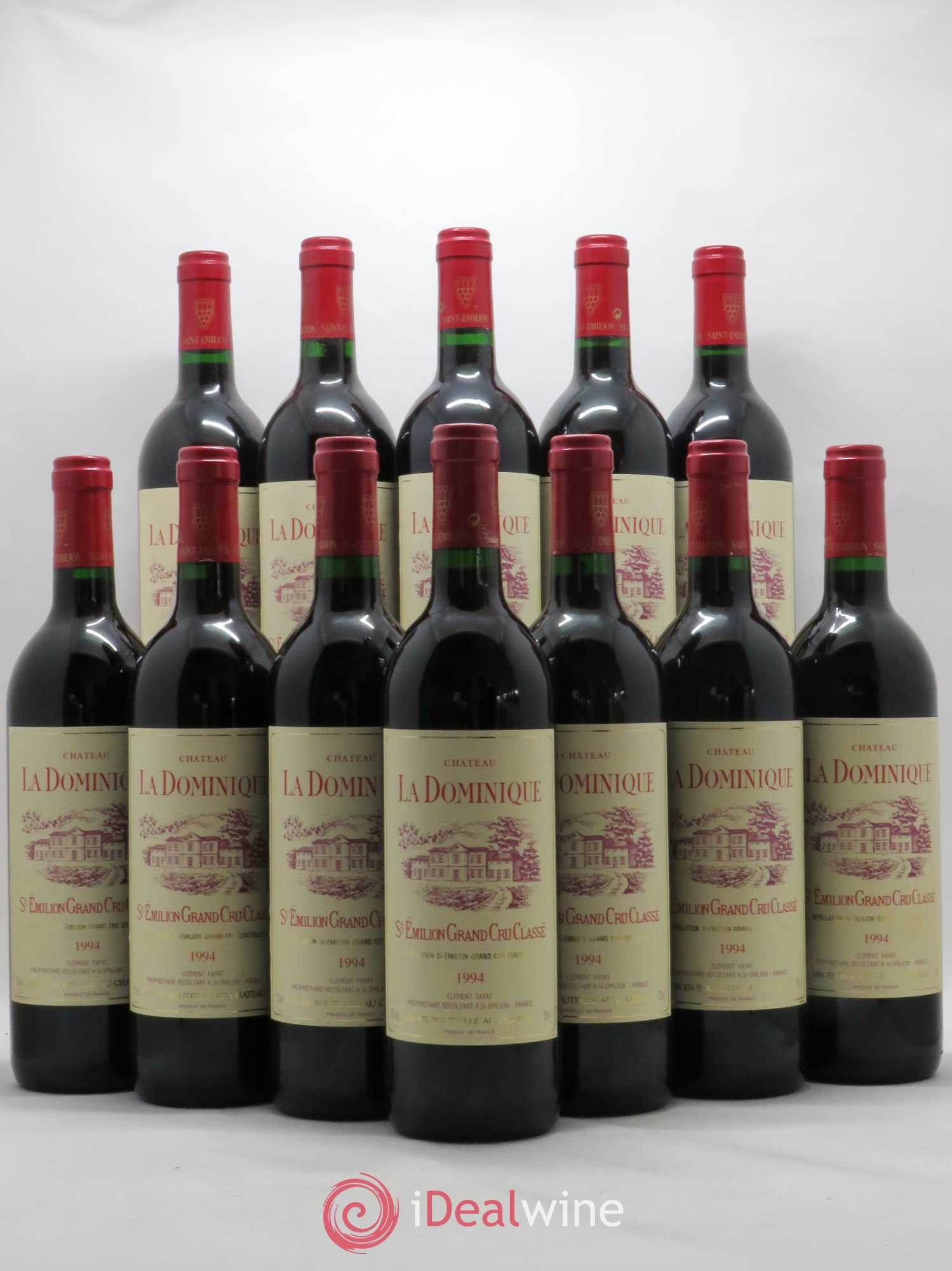 Château la Dominique Grand Cru Classé 1994 - Lot de 12 bouteilles - 0