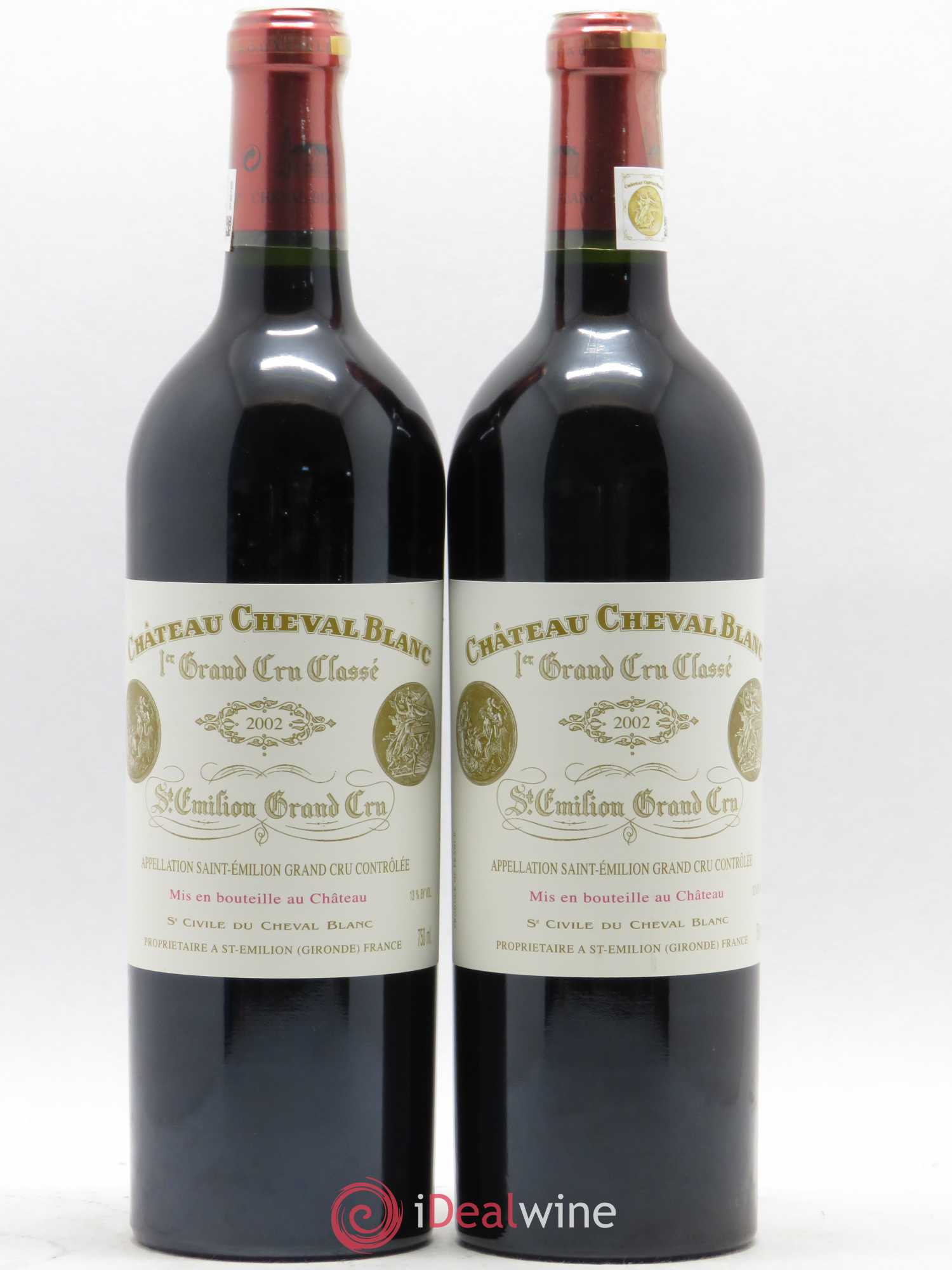 Château Cheval Blanc 1er Grand Cru Classé A 2002 - Lot de 2 bouteilles - 0