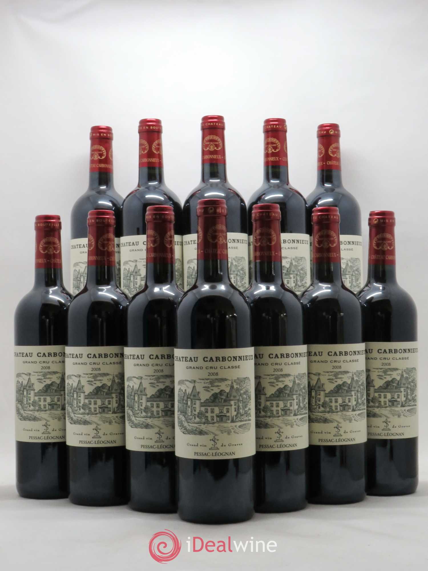 Château Carbonnieux Cru Classé de Graves 2008 - Lot de 12 bouteilles - 0
