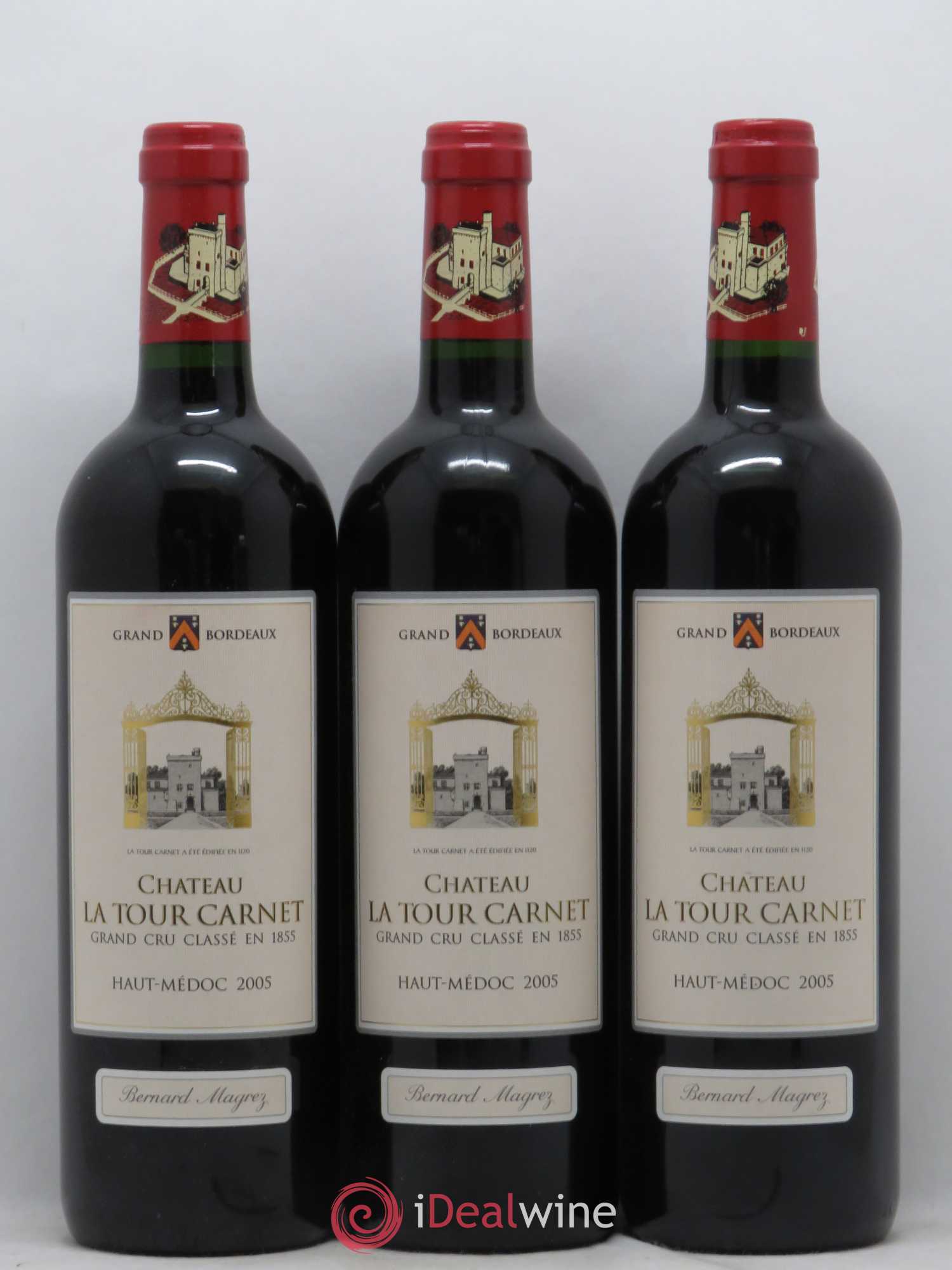 Château la Tour Carnet 4ème Grand Cru Classé 2005 - Lot de 6 bouteilles - 2
