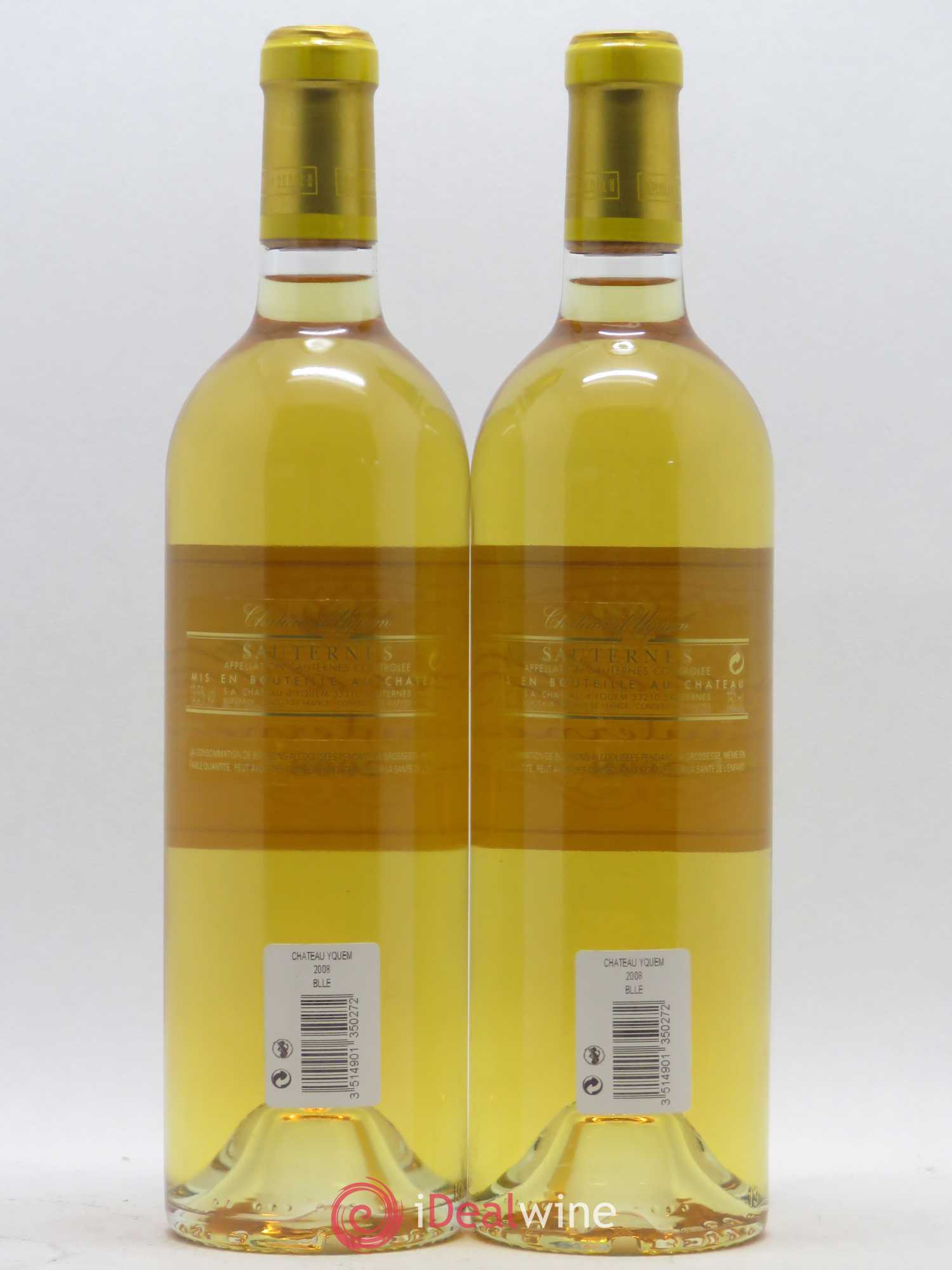 Château d' Yquem 1er Cru Classé Supérieur 2008 - Lotto di 2 bottiglie - 1