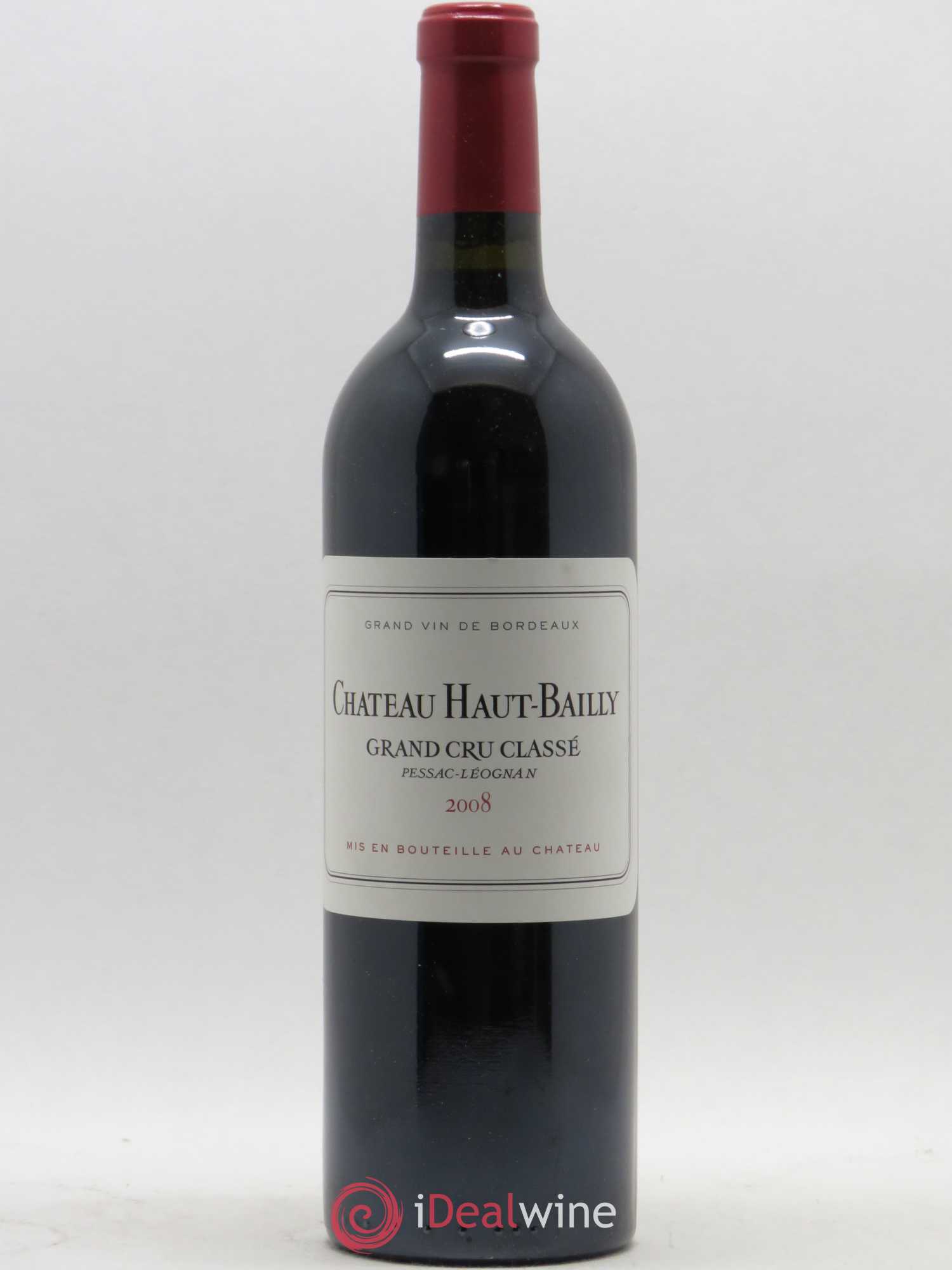 Château Haut-Bailly Cru Classé de Graves 2008 - Lot de 1 bouteille - 0