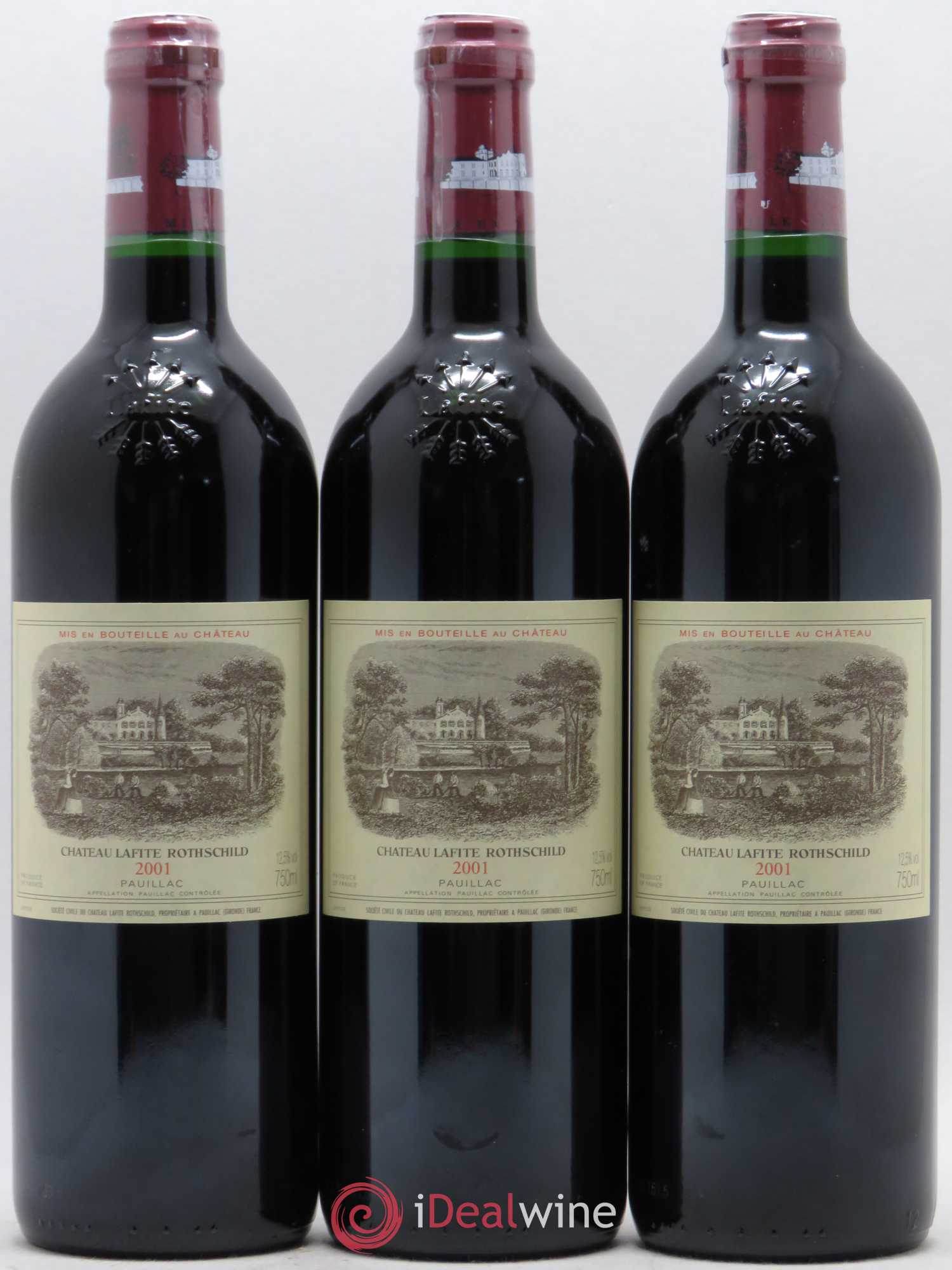 Château Lafite Rothschild 1er Grand Cru Classé 2001 - Lot de 6 bouteilles - 1