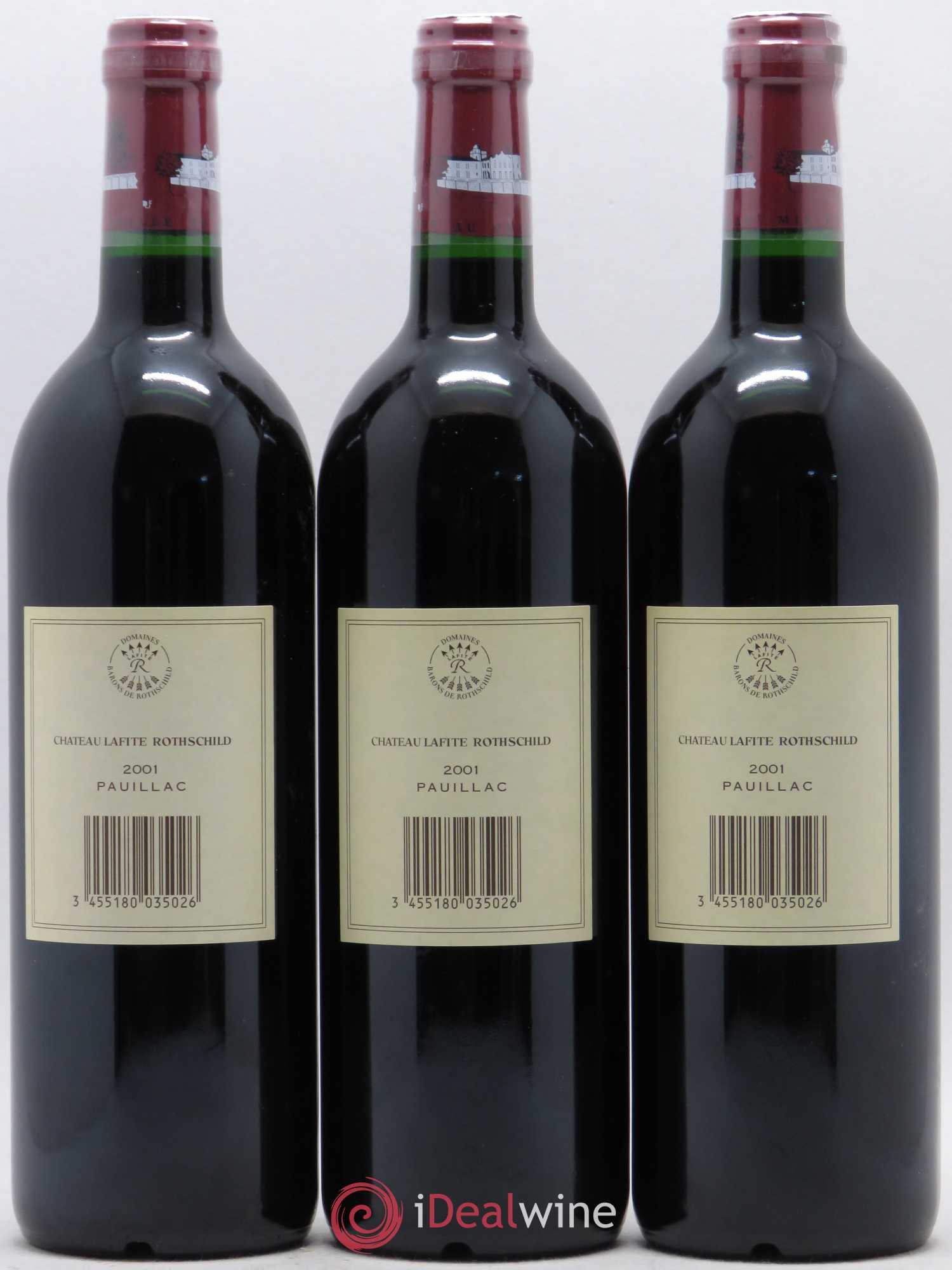 Château Lafite Rothschild 1er Grand Cru Classé 2001 - Lot de 6 bouteilles - 2
