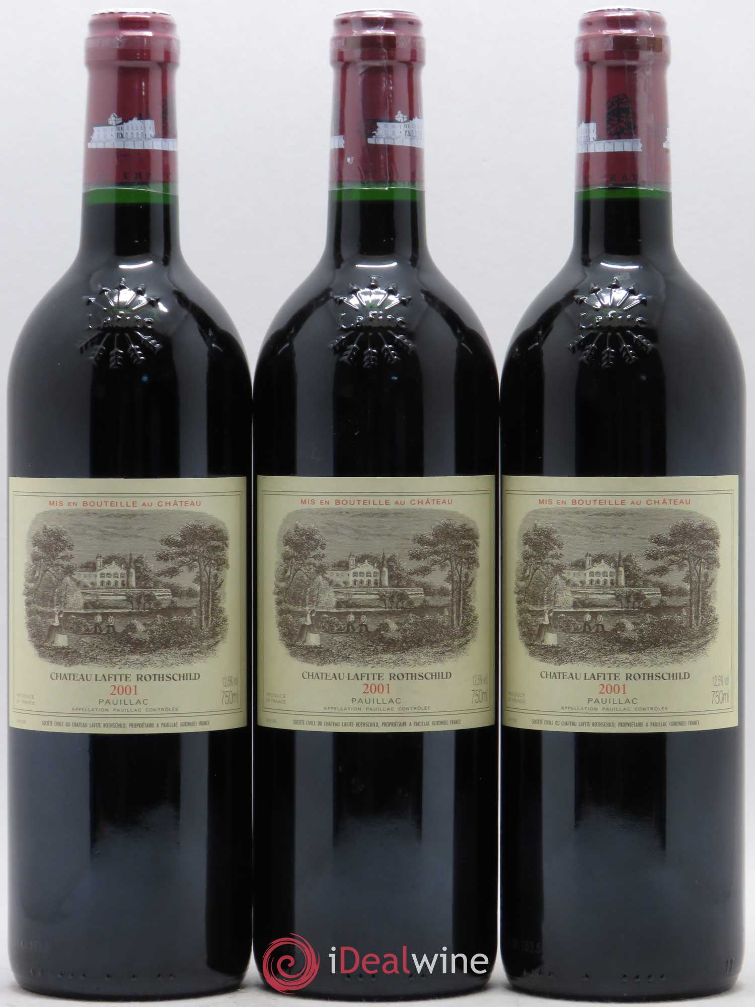 Château Lafite Rothschild 1er Grand Cru Classé 2001 - Lot de 6 bouteilles - 3