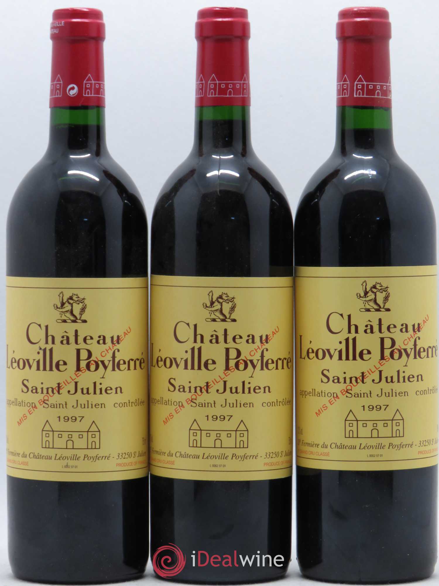 Château Léoville Poyferré 2ème Grand Cru Classé 1997 - Lot de 6 bouteilles - 1