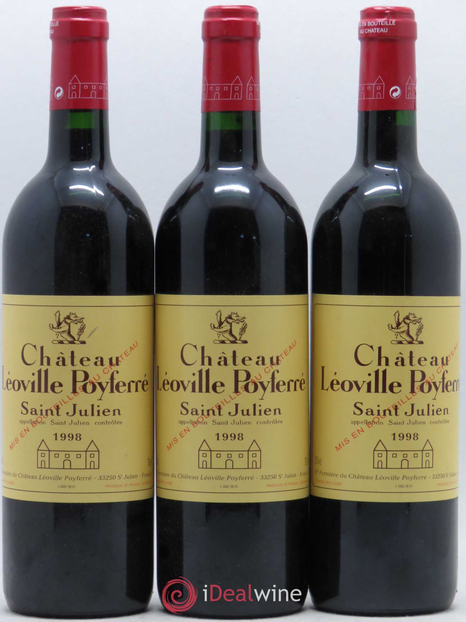 Château Léoville Poyferré 2ème Grand Cru Classé 1998 - Lotto di 6 bottiglie - 2