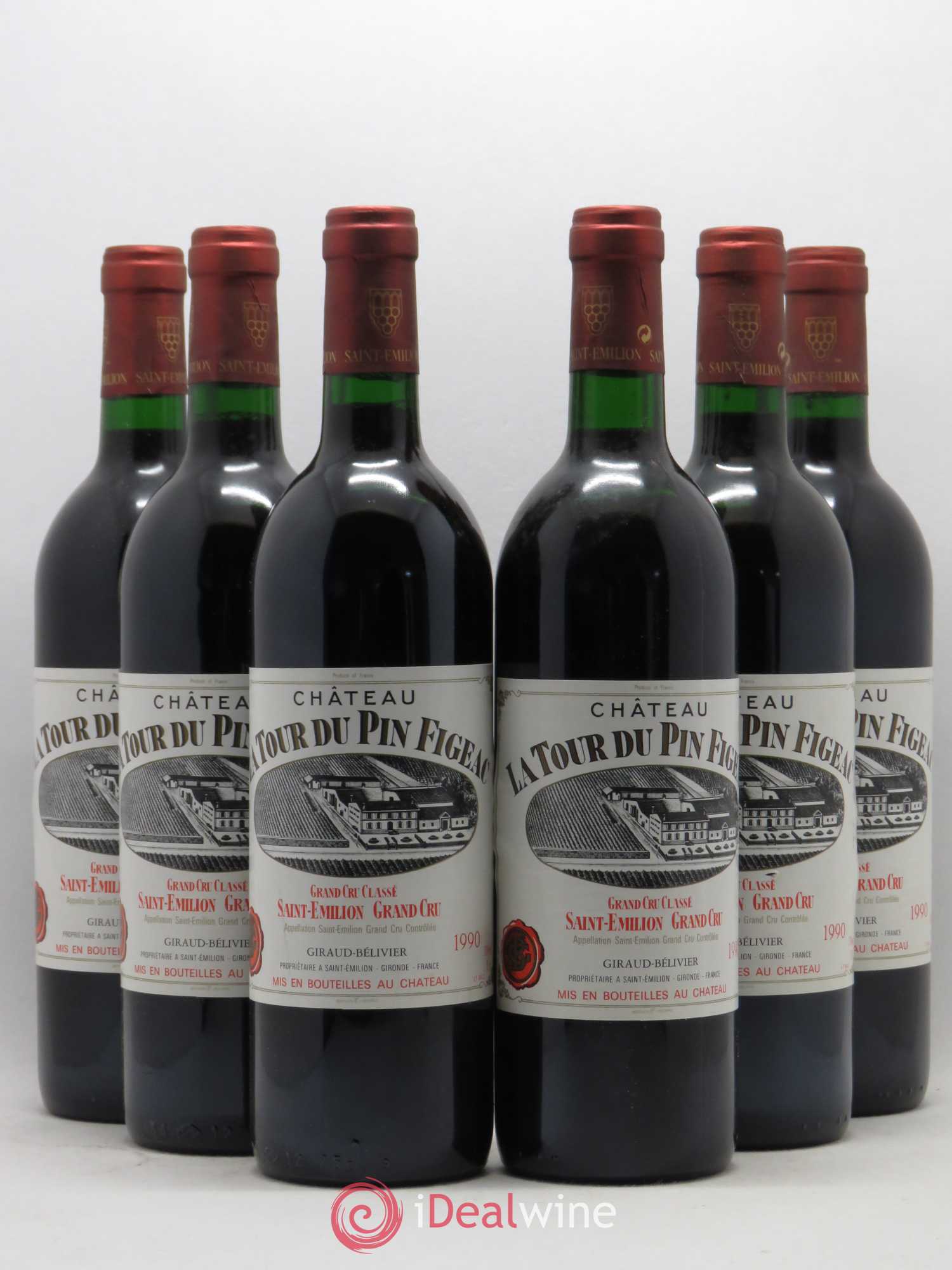 Château la Tour du Pin Figeac 1990 - Lot de 6 bouteilles - 0