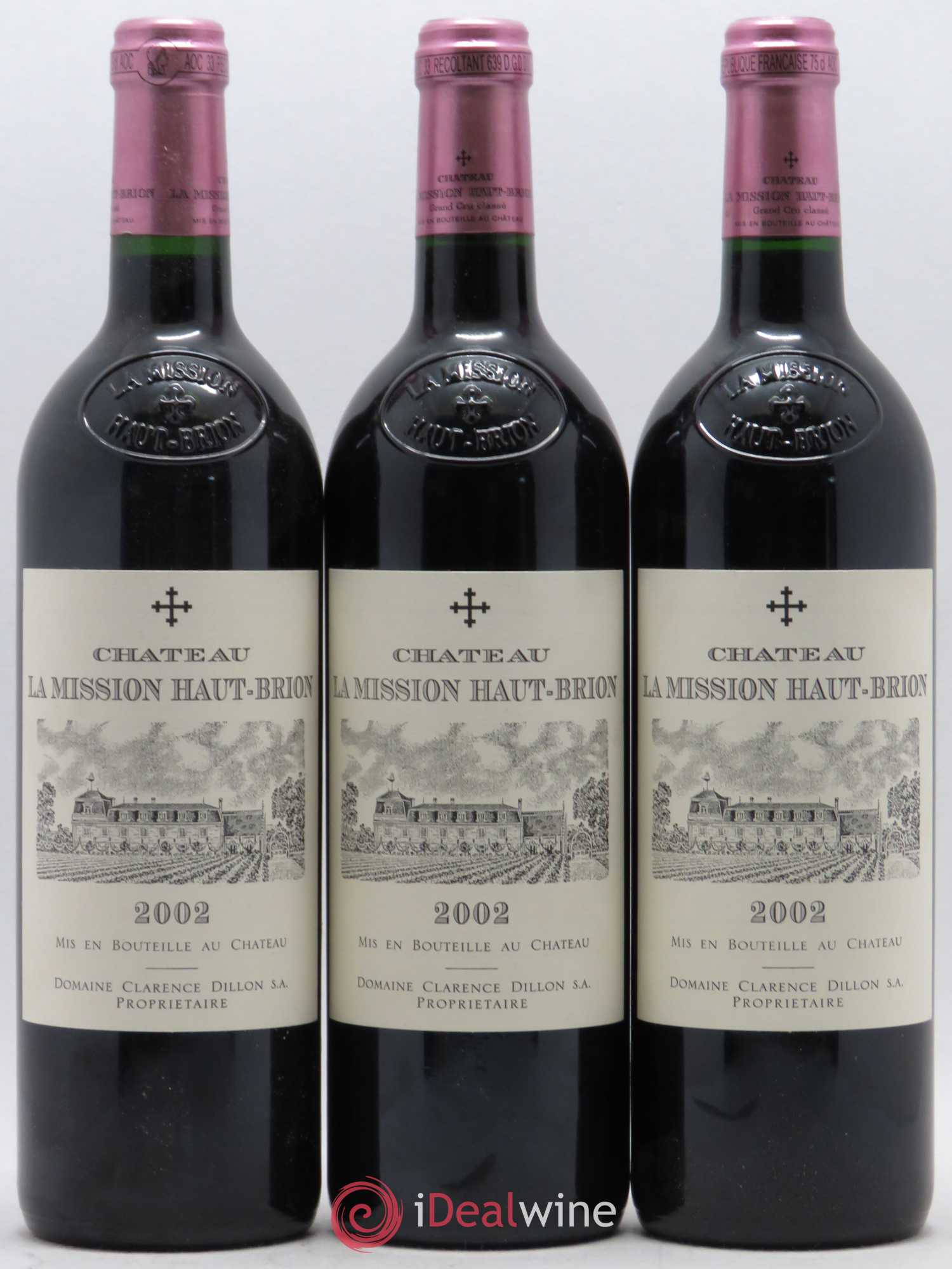 Château la Mission Haut-Brion Cru Classé de Graves 2002 - Lot de 6 bouteilles - 1
