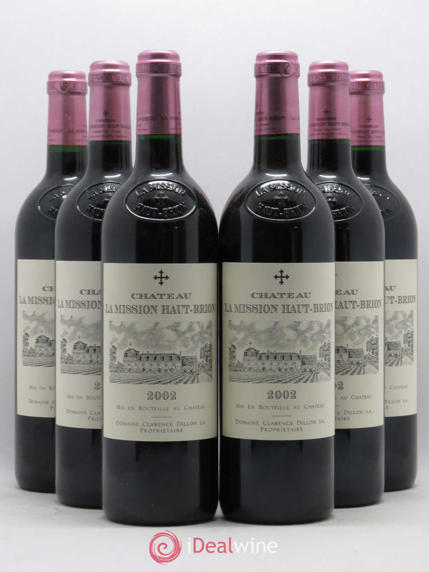 Château la Mission Haut-Brion Cru Classé de Graves 2002 - Lot de 6 bouteilles - 0