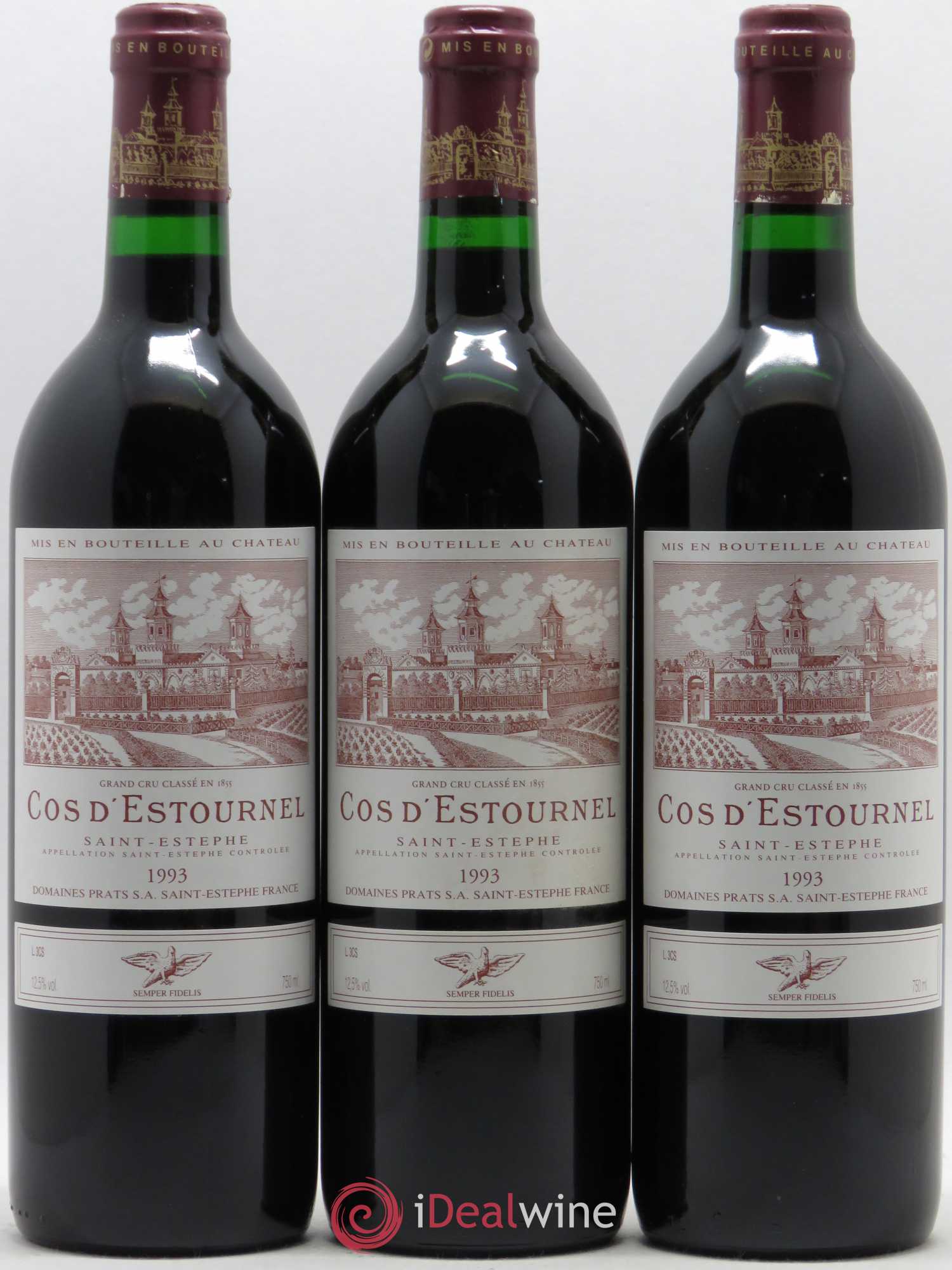 Cos d'Estournel 2ème Grand Cru Classé 1993 - Lot de 12 bouteilles - 1